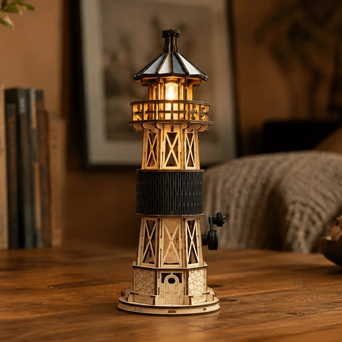 3D Holzpuzzle - Luminous Leuchtturm