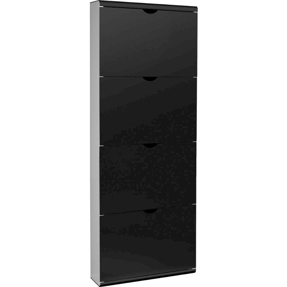 Schuhkipper 4 Kippladen schwarz/weiß