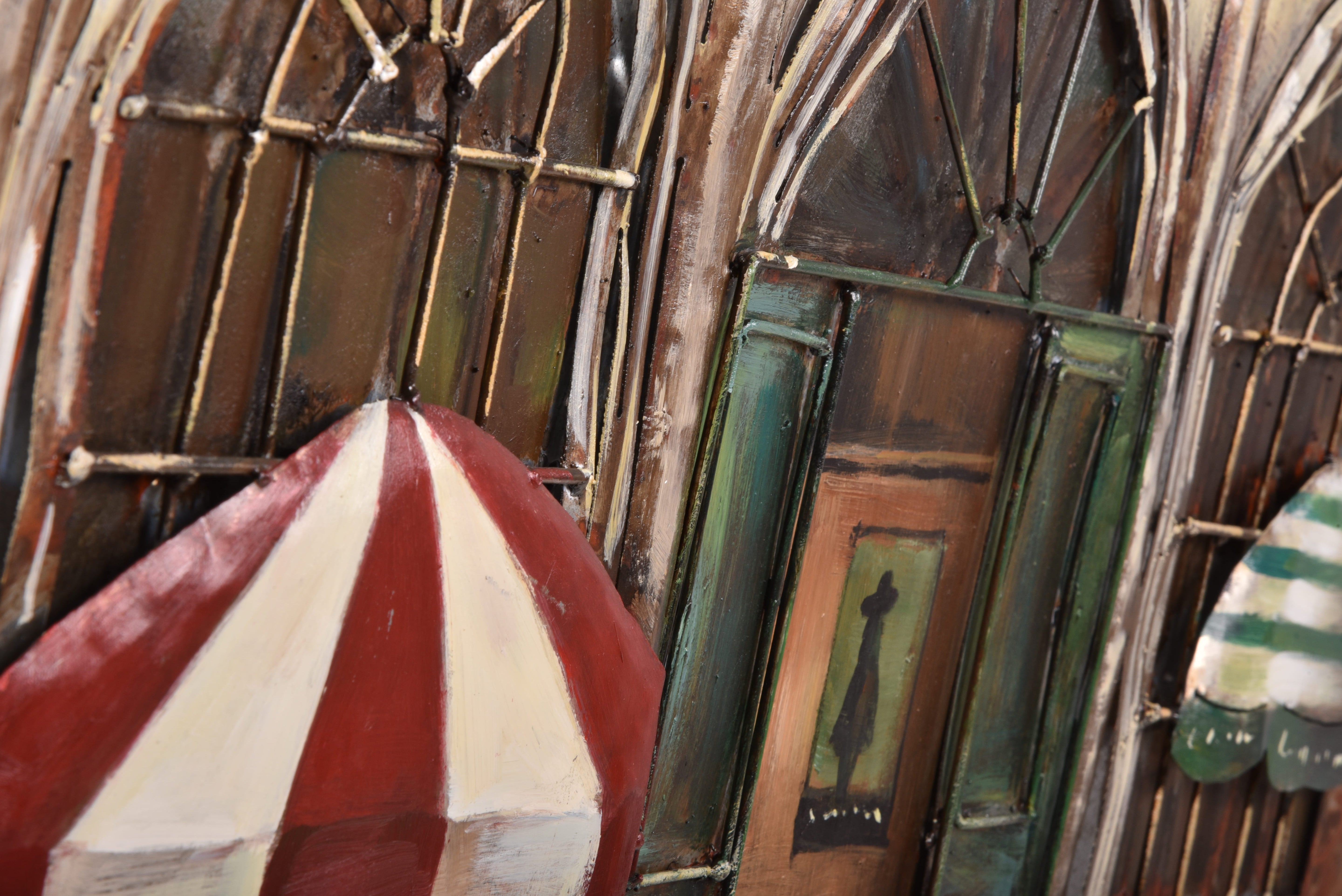 3D Metallbild English Pub