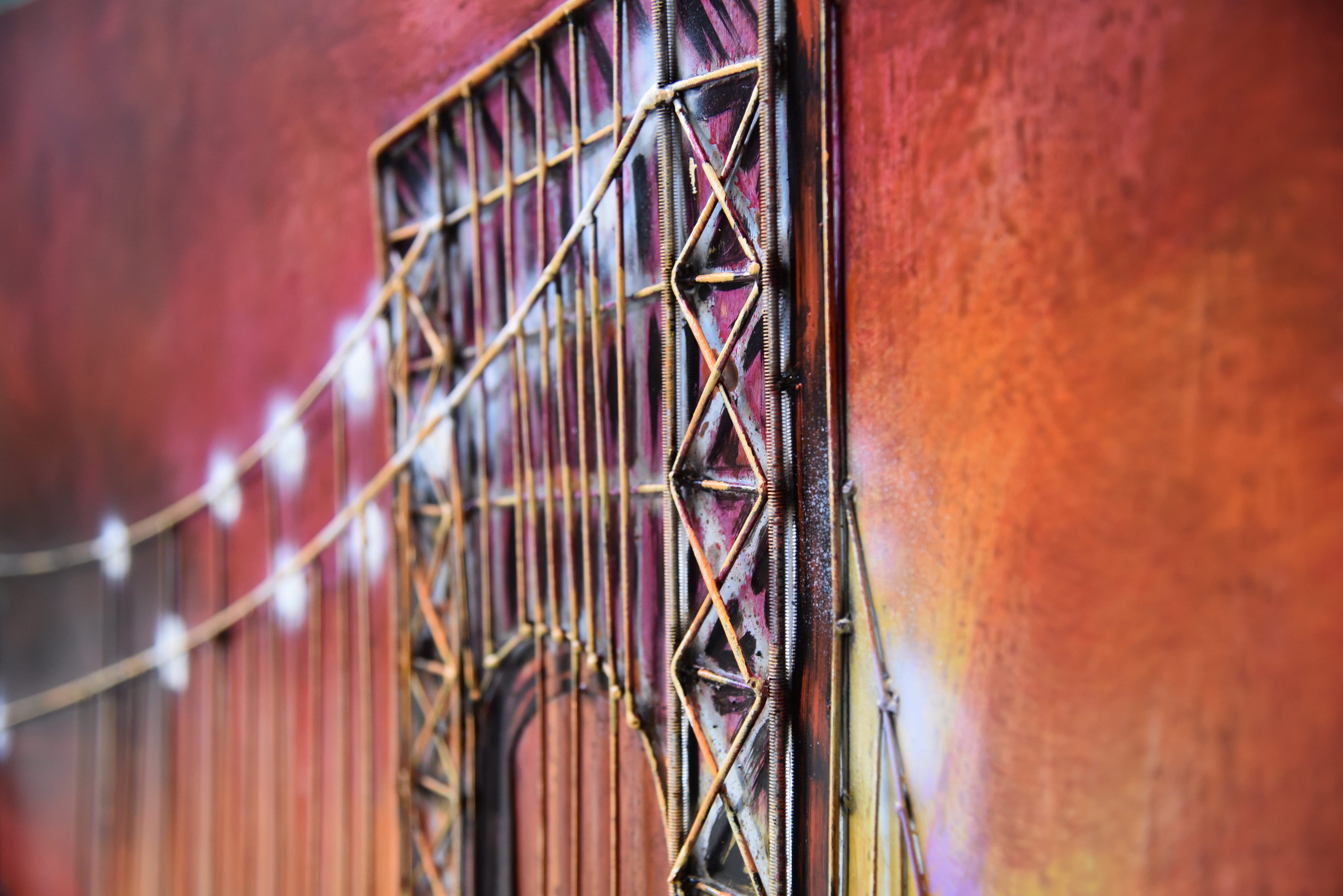 3D Metallbild Brücke