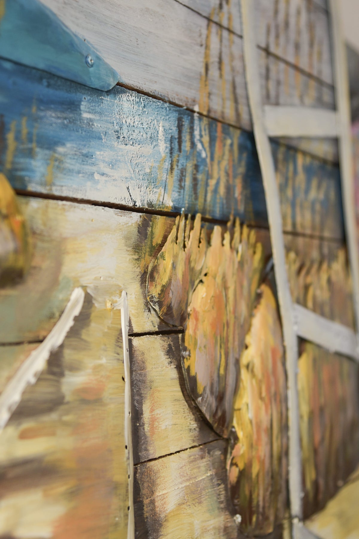 3D Metallbild Meerblick