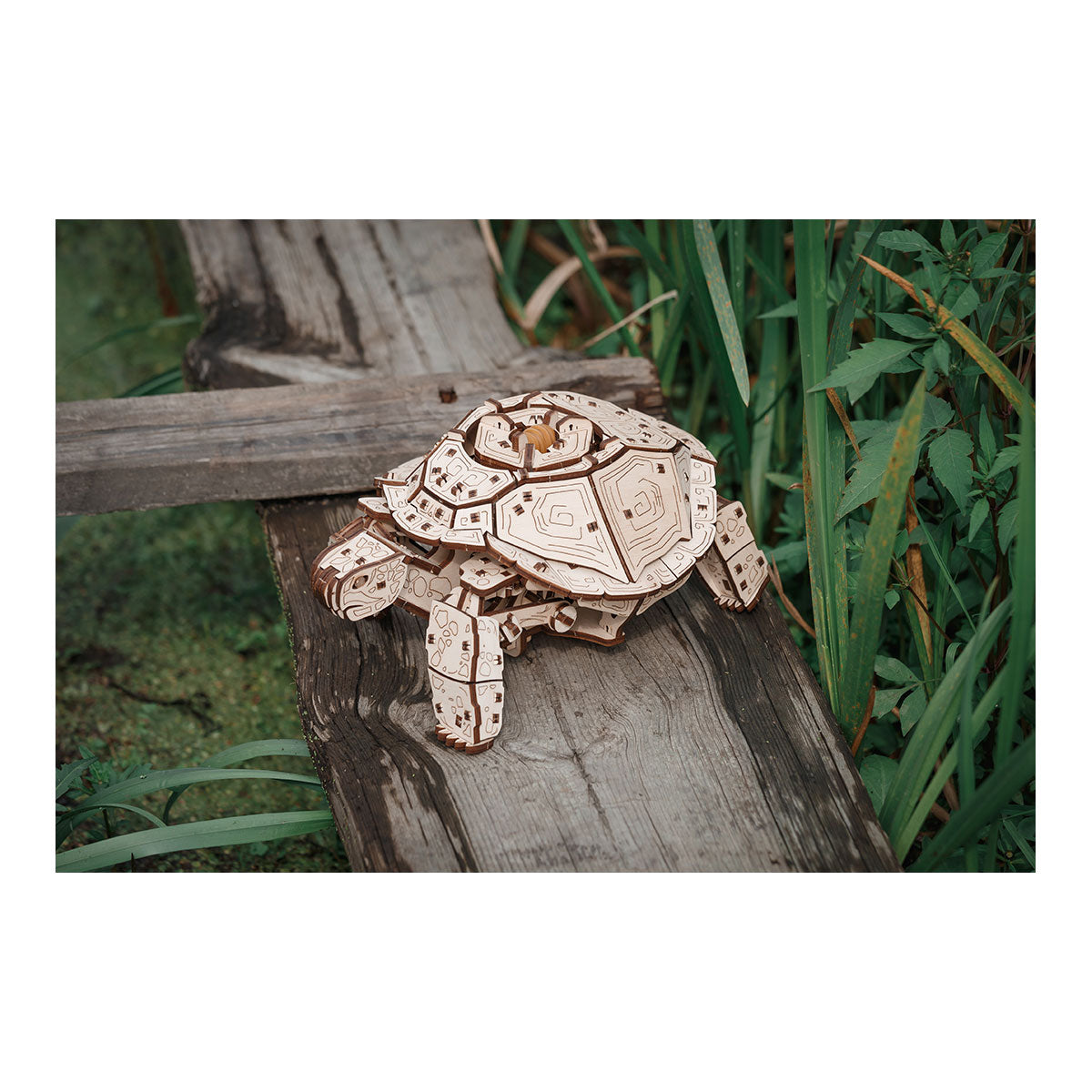 3D-Holzpuzzle Mechanische Schildkröte