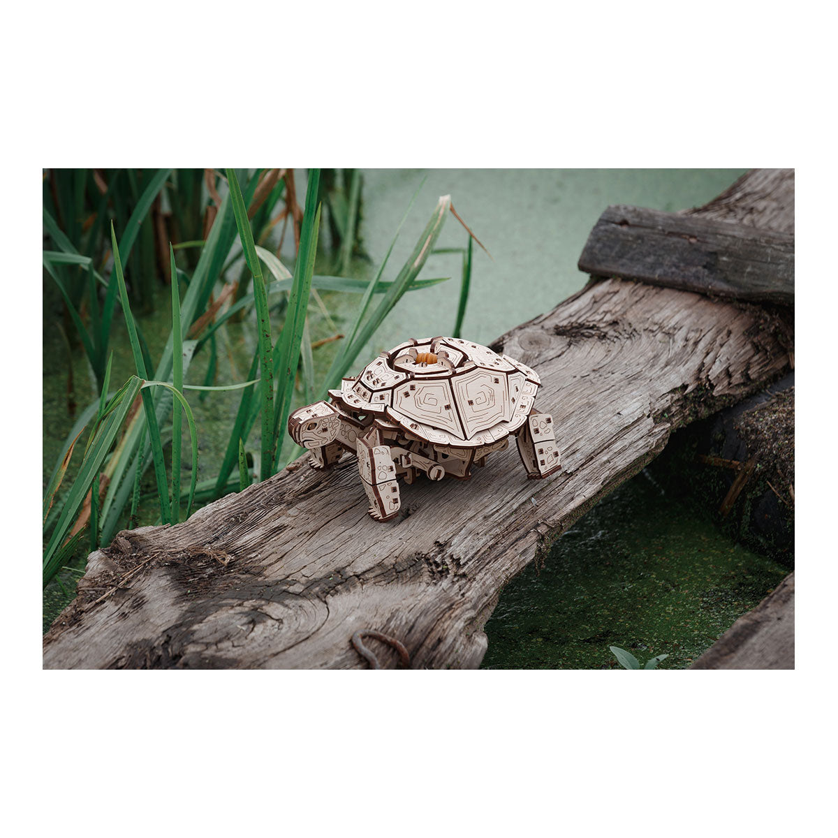 3D-Holzpuzzle Mechanische Schildkröte