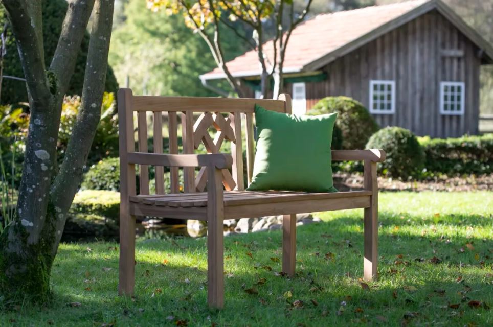 Teakholz Gartenbank Glückauf 120 cm