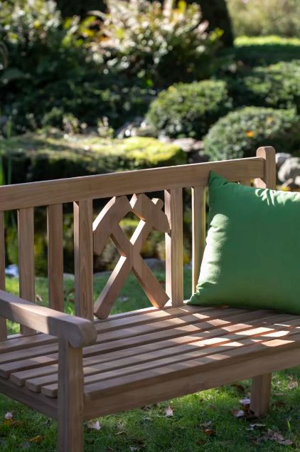 Teakholz Gartenbank Glückauf 120 cm