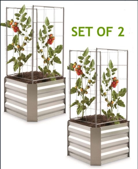 Beetumrandung mit Rankhilfe DAHLIA (2er-Set)