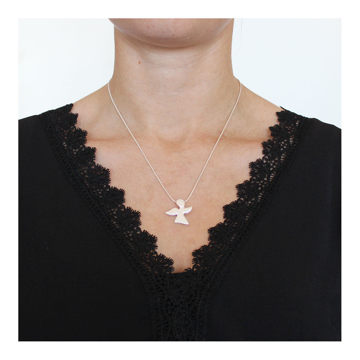 Kettenanhänger Schutzengel mit Kette