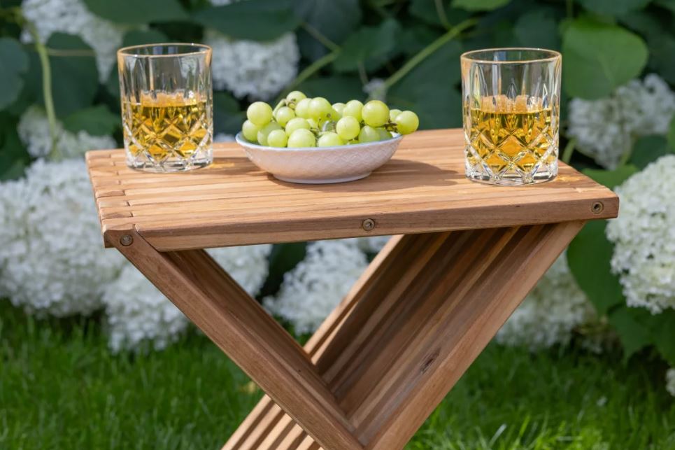 Beistelltisch Fishbone Teak