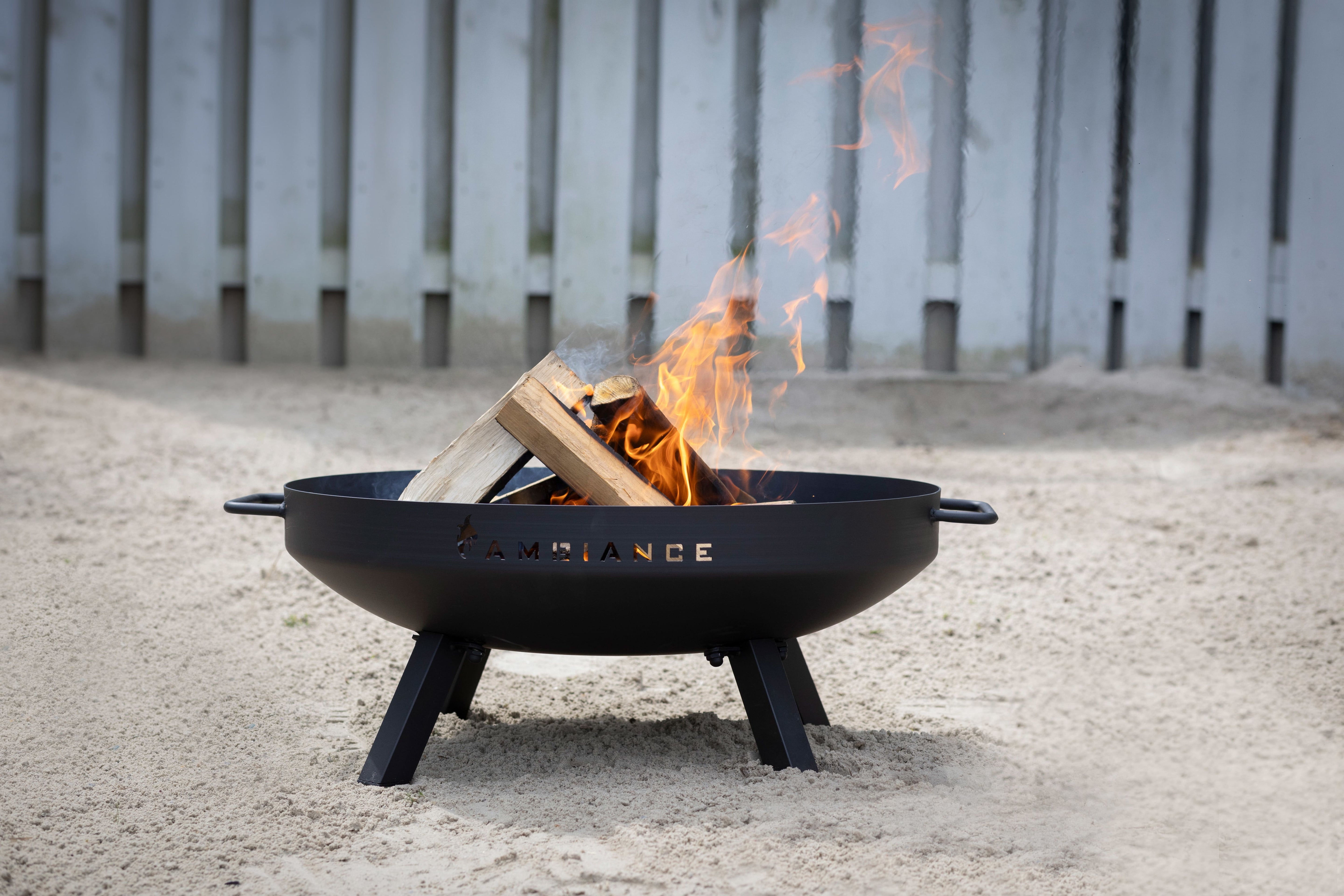 Eiserne Feuerschale geschwärzt (55cm)