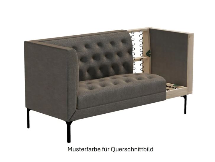 Design Loungesofa Troia - Dreisitzer (hellgrau)