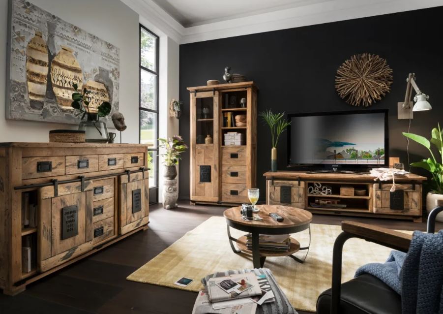 Vintage Sideboard Florenz Mangoholz (150 cm)