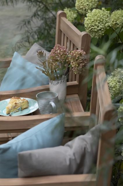 Teakholz Feierabendbank Zweisitzer 160 cm