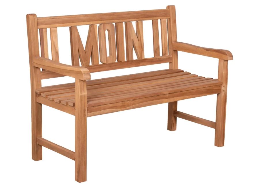 Teakholz Gartenbank MOIN 120 cm