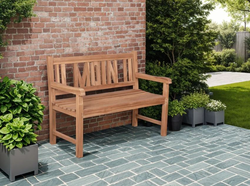 Teakholz Gartenbank MOIN 120 cm