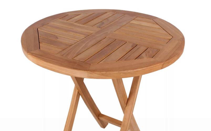 Teakholz Klapptisch Sutton rund (Ø 70 cm)