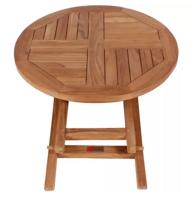 Teakholz Klapptisch Sutton rund (Ø 70 cm)