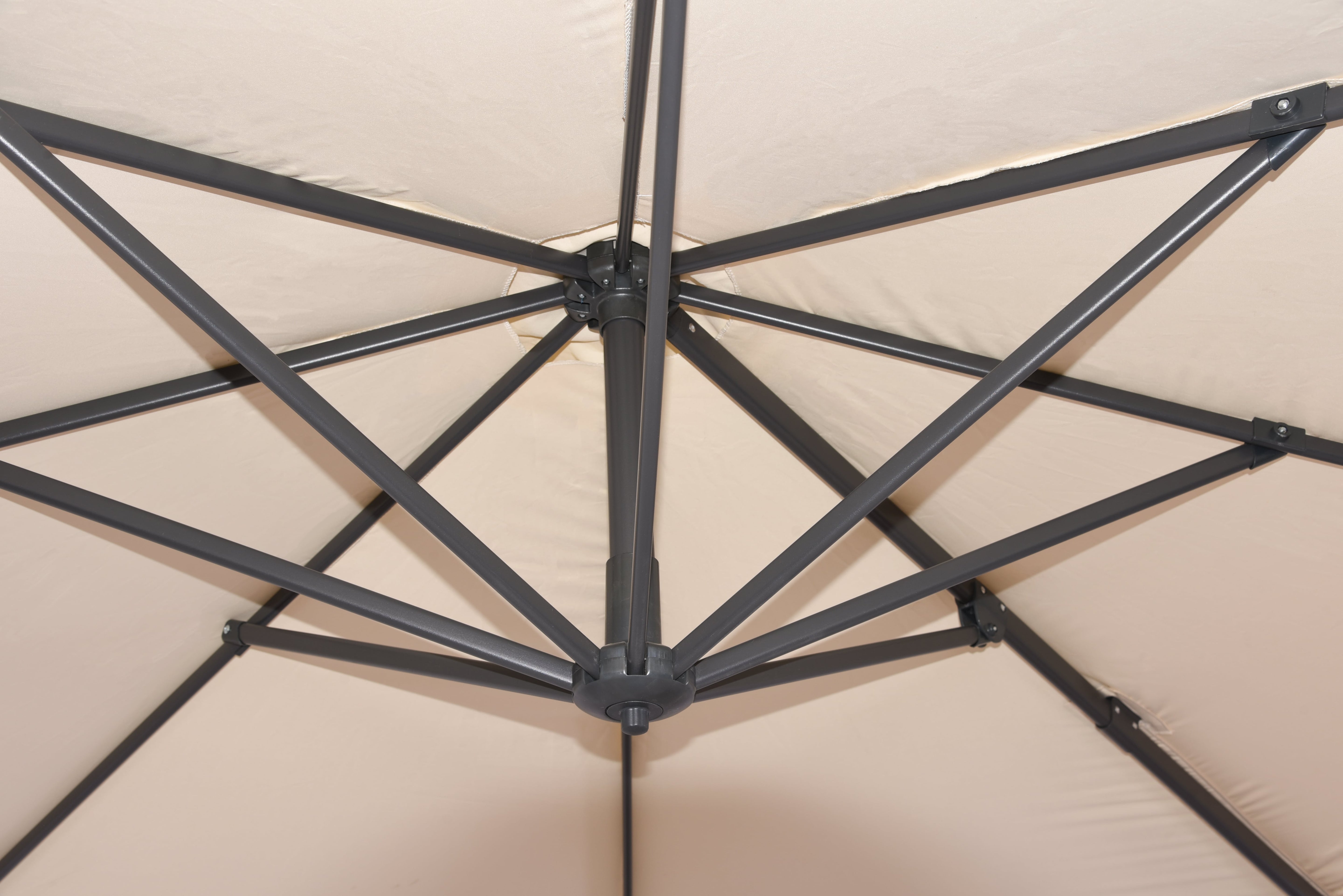Deluxe-Ampelschirm Ø 300 cm (CREME)