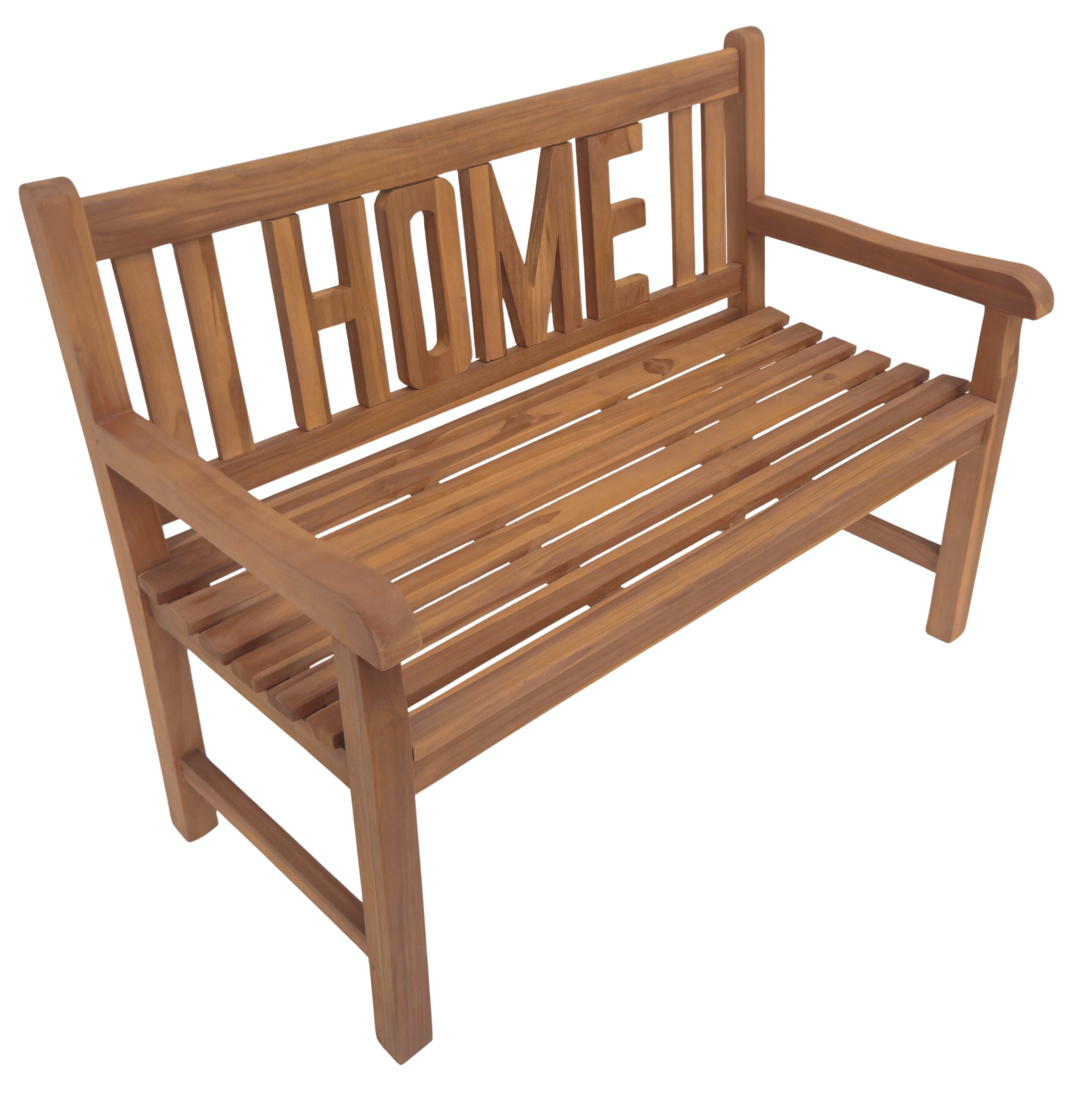 Teakholz Gartenbank Home 120 cm