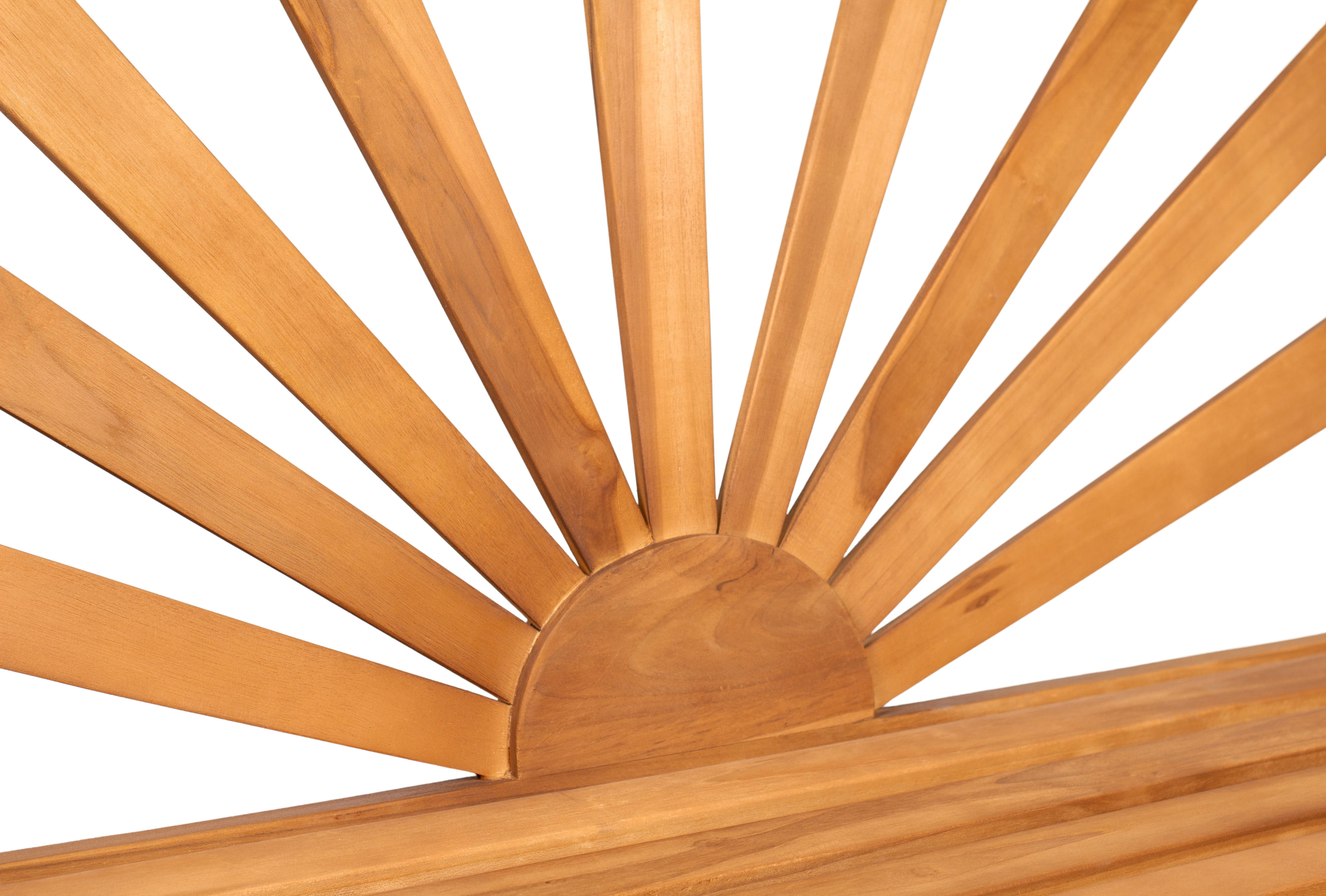 Teakholz Gartenbank Sonne 120 cm