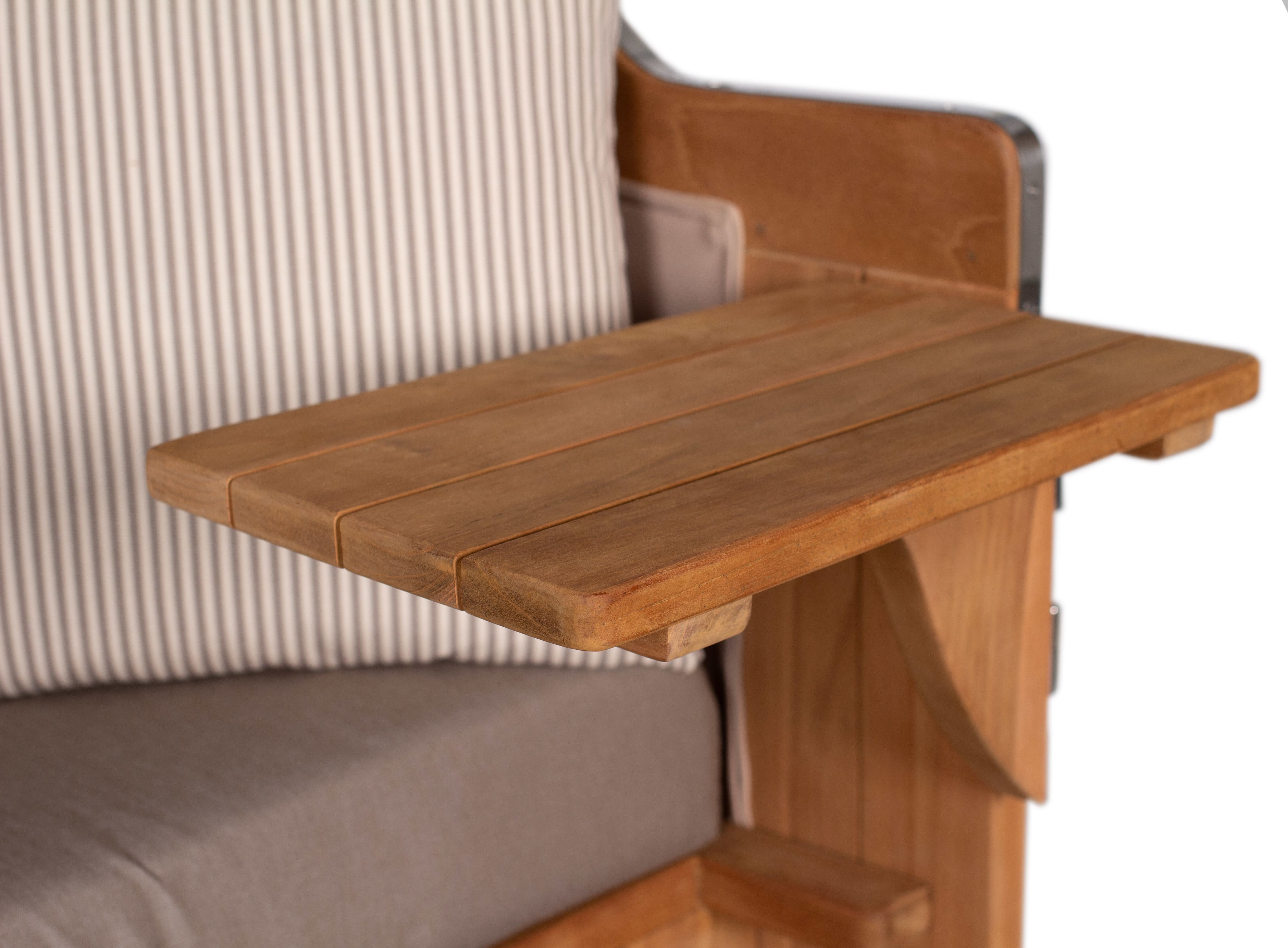 Strandkorb Düne Grande Bullauge PE Banana Dessin 534 inkl. Feuerschale IDAHO