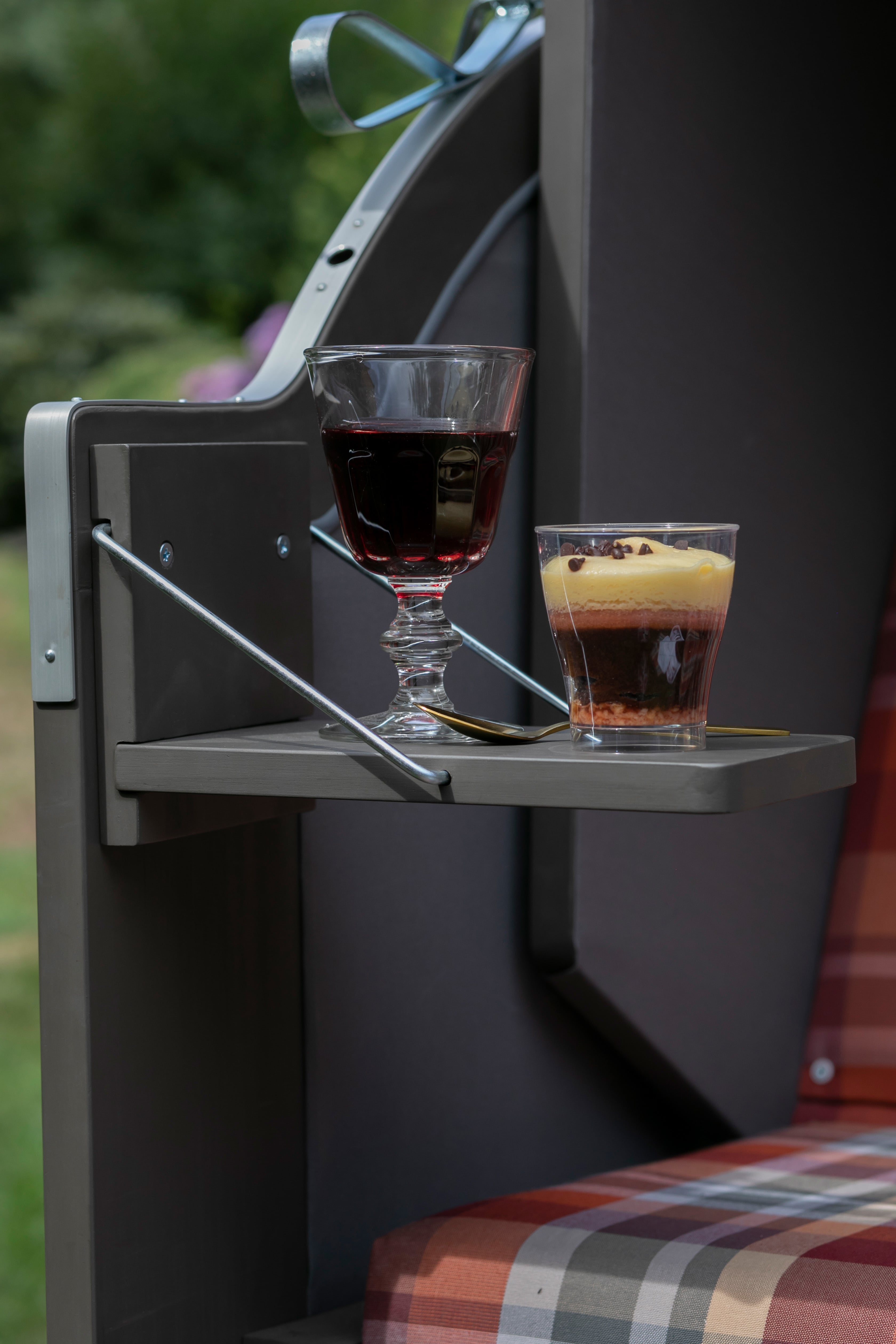 Strandkorb Twin View PE nature grey Dessin 429