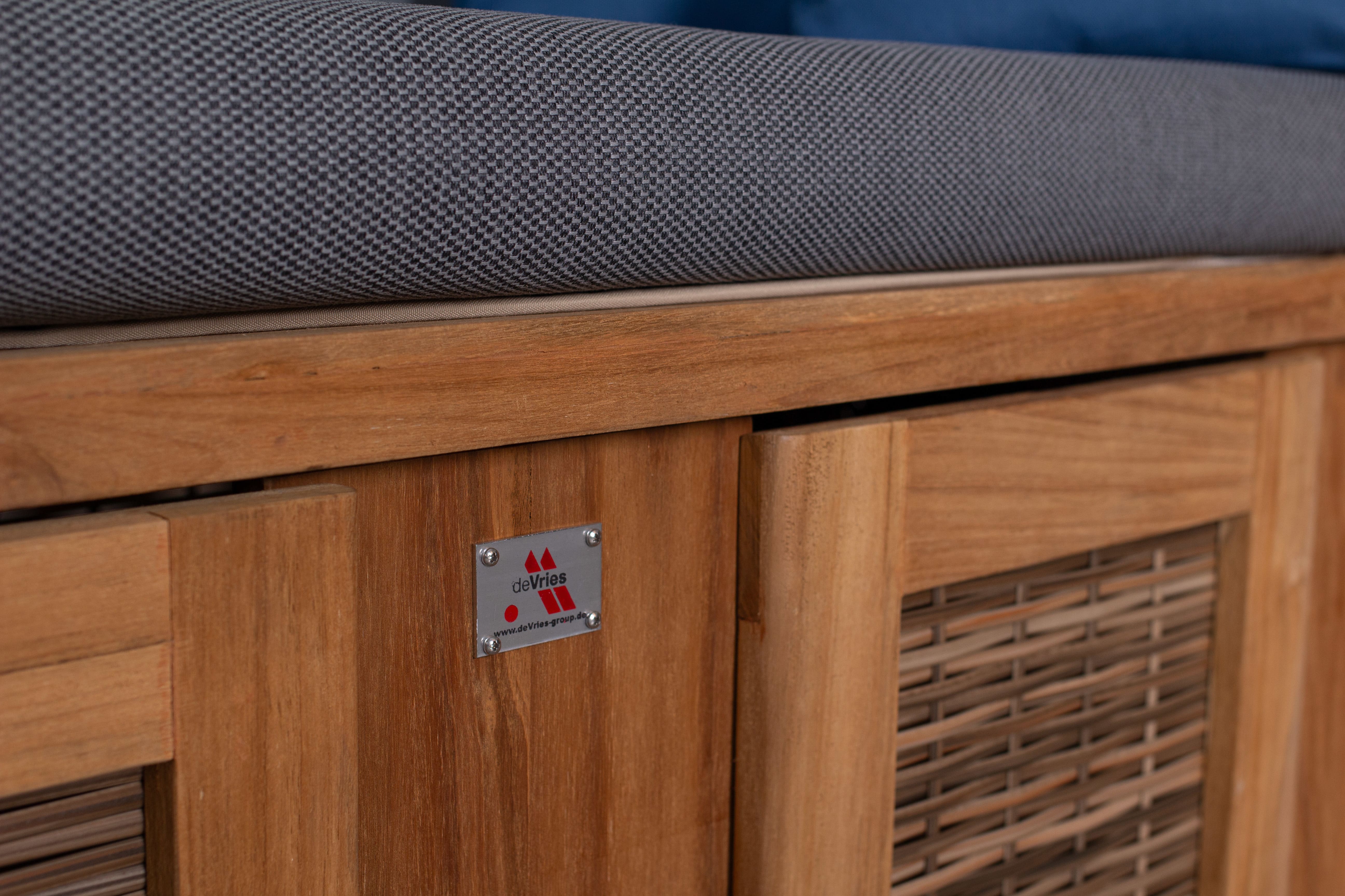 Strandkorb deVries PURE® Cliff XL SUN PE griseum Dessin 486