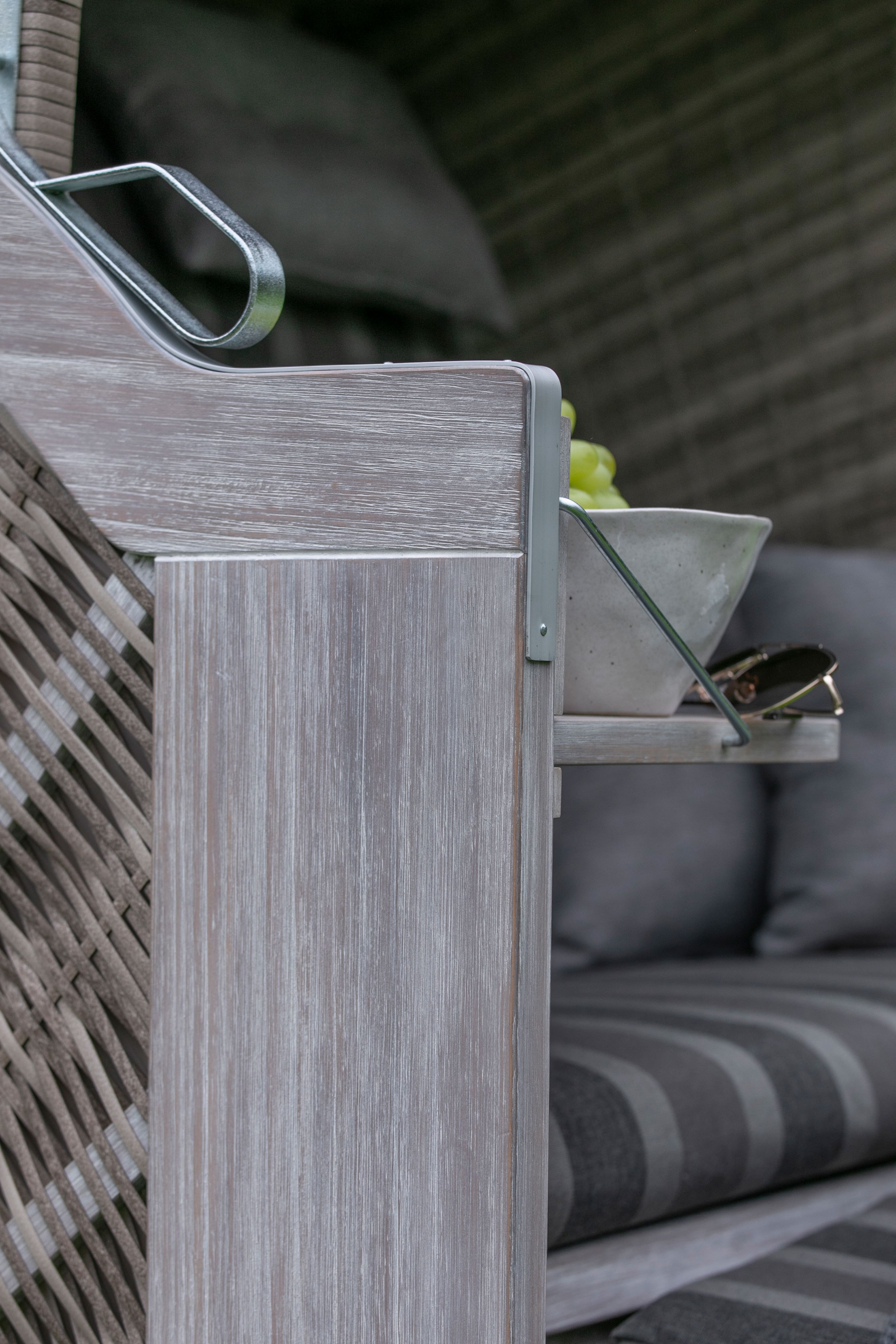 Strandkorb deVries PURE® Classic XL SUN PE white kubu Dessin 402