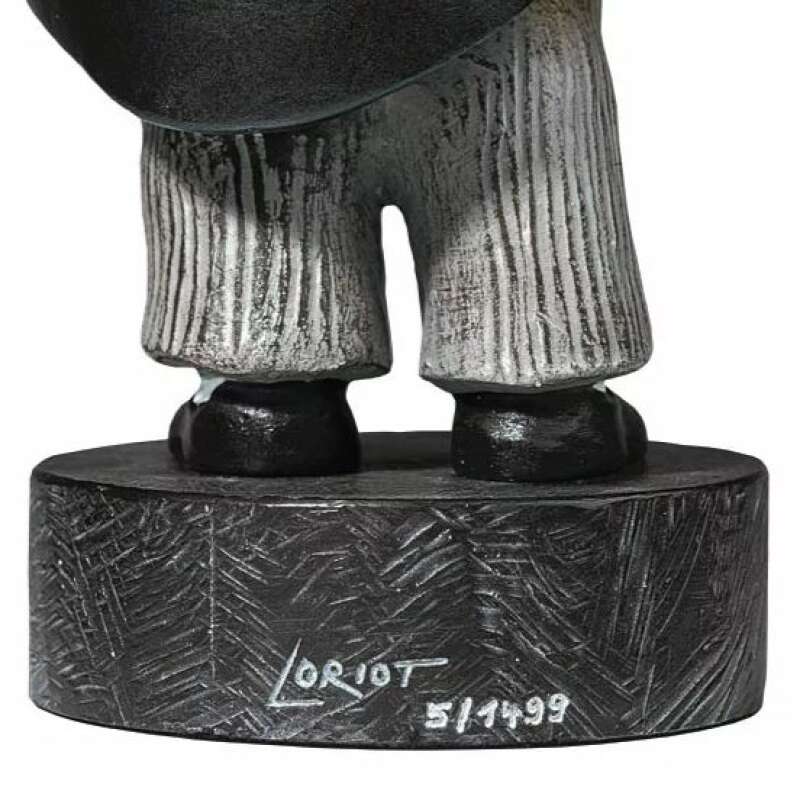 Loriots Kerzenhalter Version in Kunstguss