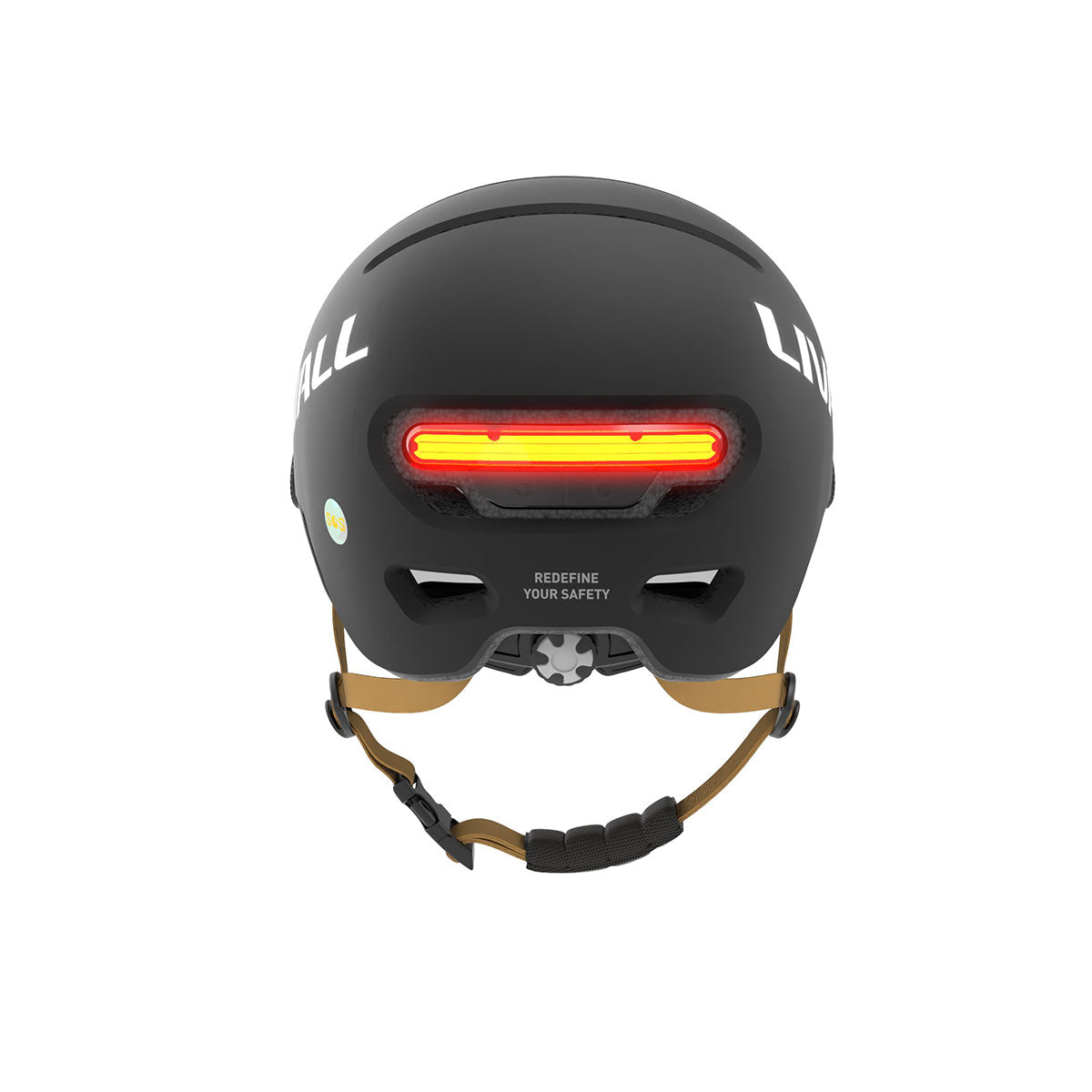 Fahrradhelm mit Visier, Bremslicht und SOS-Alarm L23