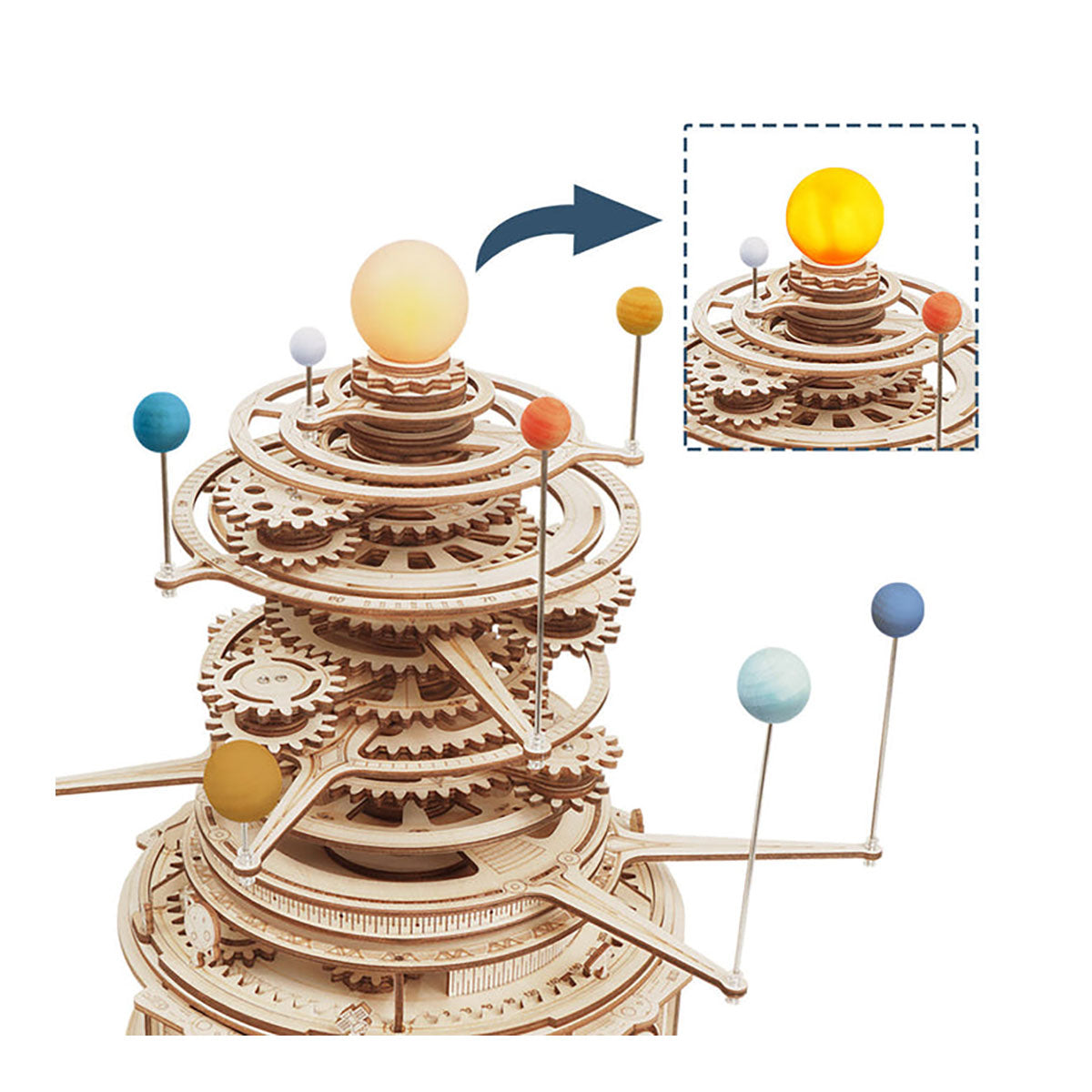 3D-Holzpuzzle Sonnensystem
