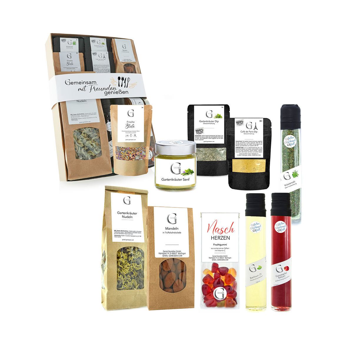 Geschenk-Set "Gemeinsam mit Freunden genießen"