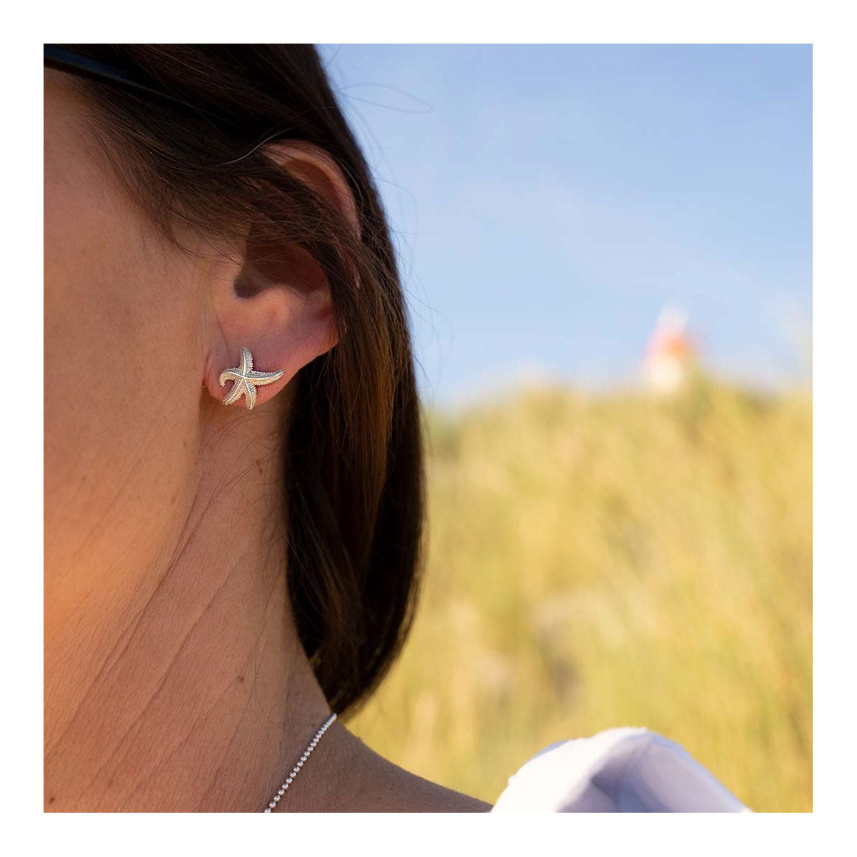 Ohrstecker Seestern 925 Sterling Silber