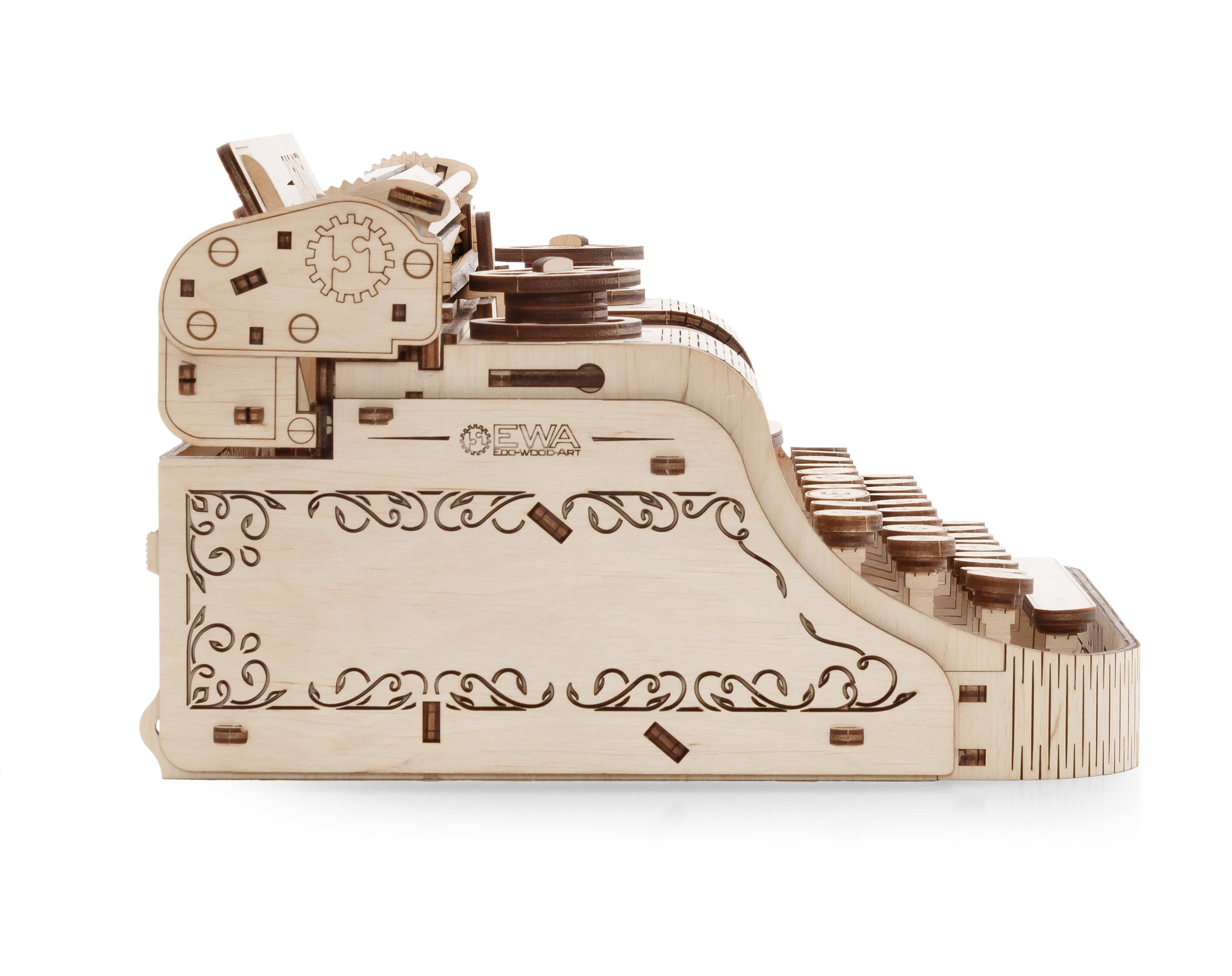 3D-Holzpuzzle Schreibmaschine