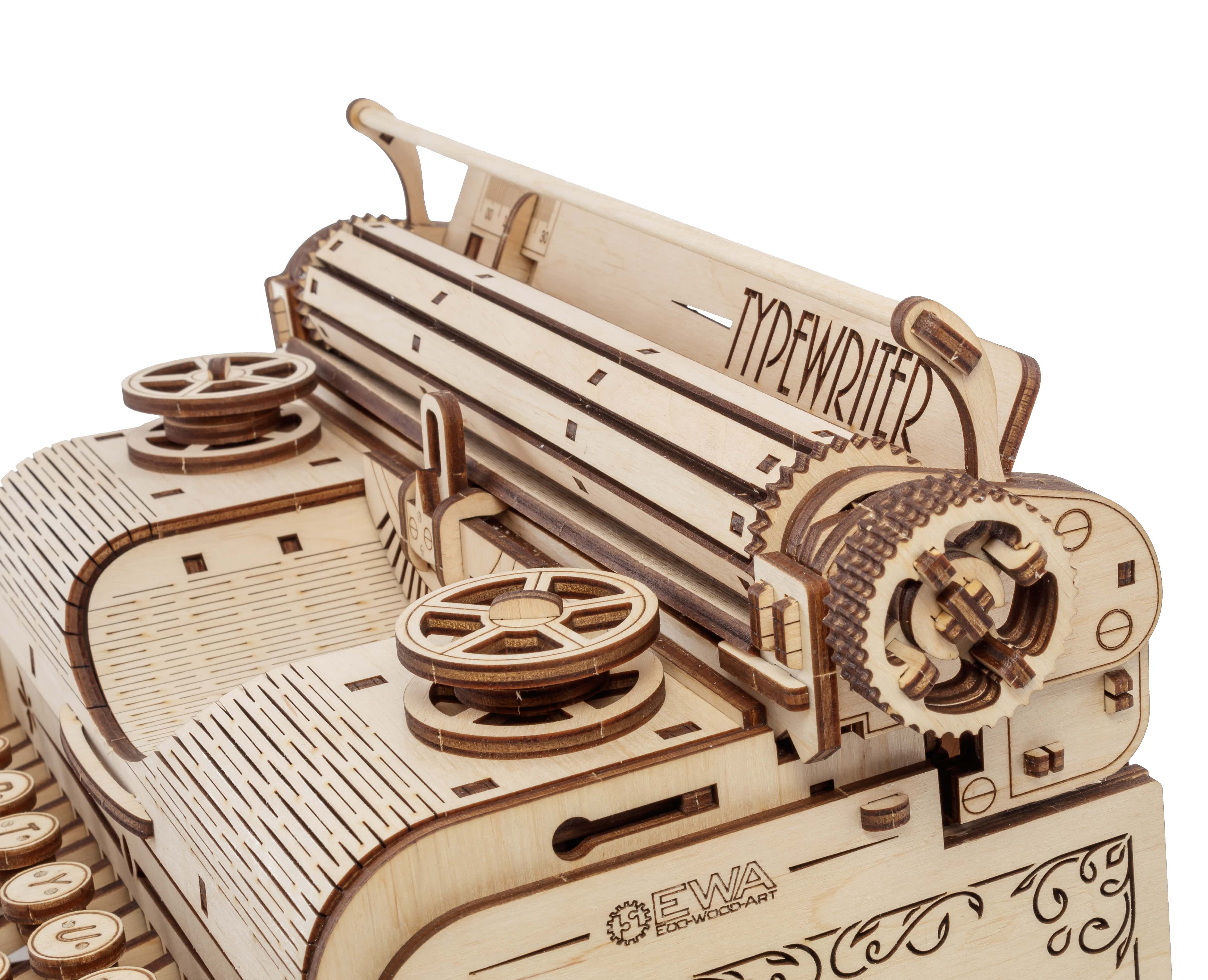 3D-Holzpuzzle Schreibmaschine