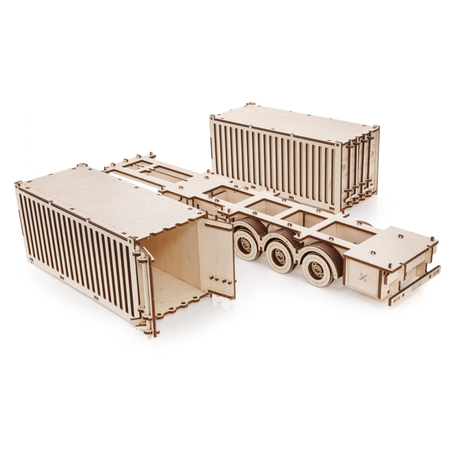 3D-Holzpuzzle Road King LKW mit Container