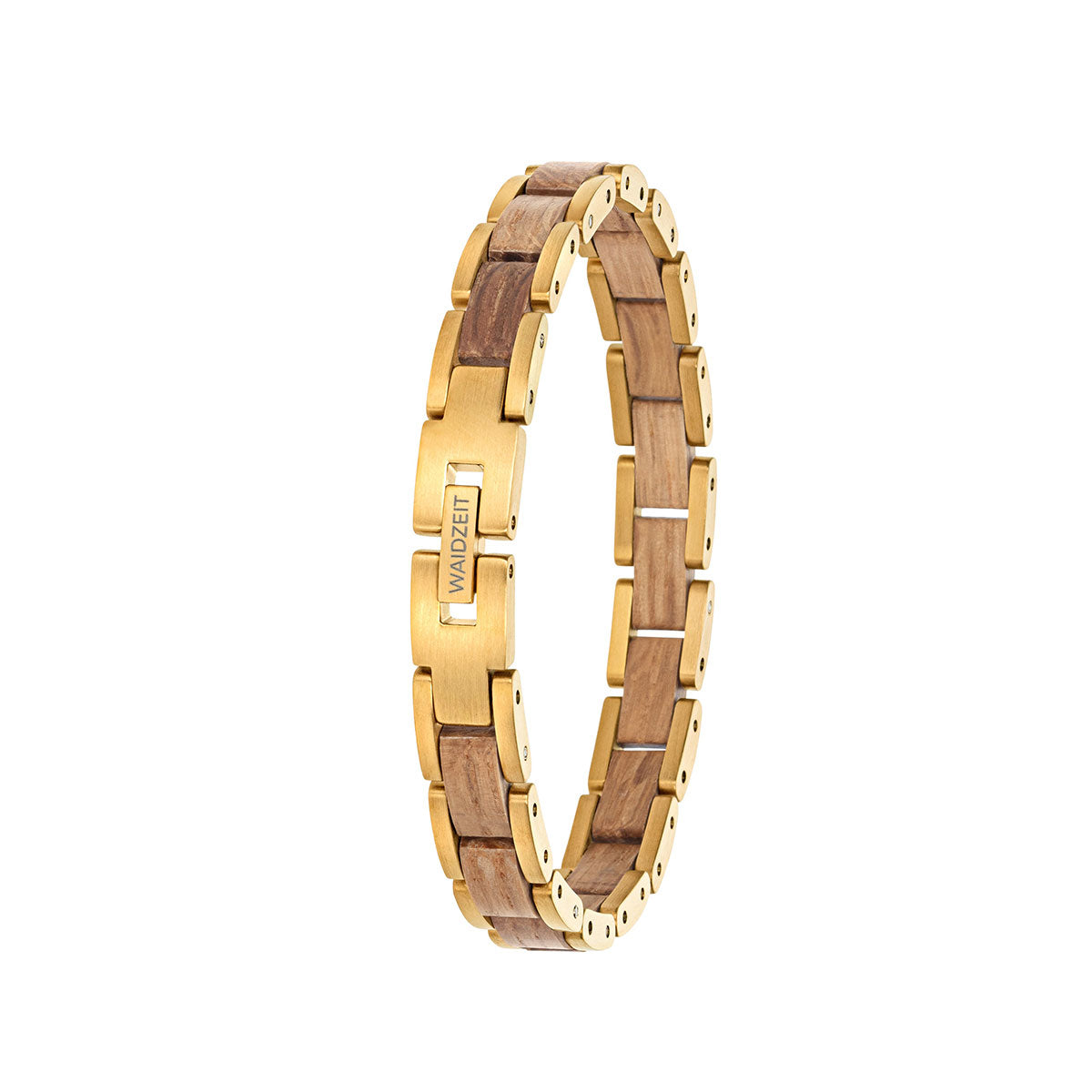 Set: Damenuhr Weinprinzessin Noir + Elementarmband Damen Barrique Gold
