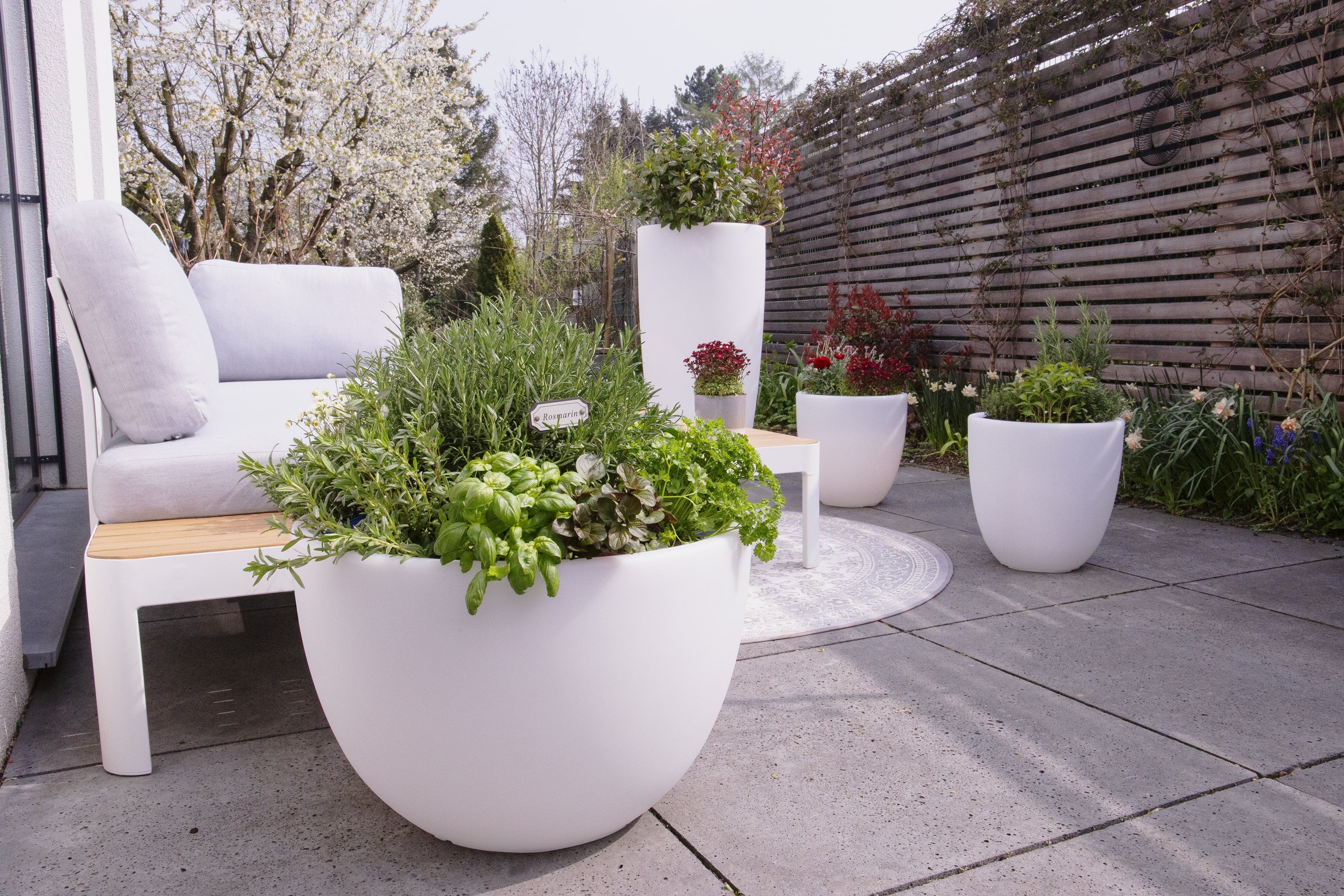 Beleuchteter Blumentopf XM