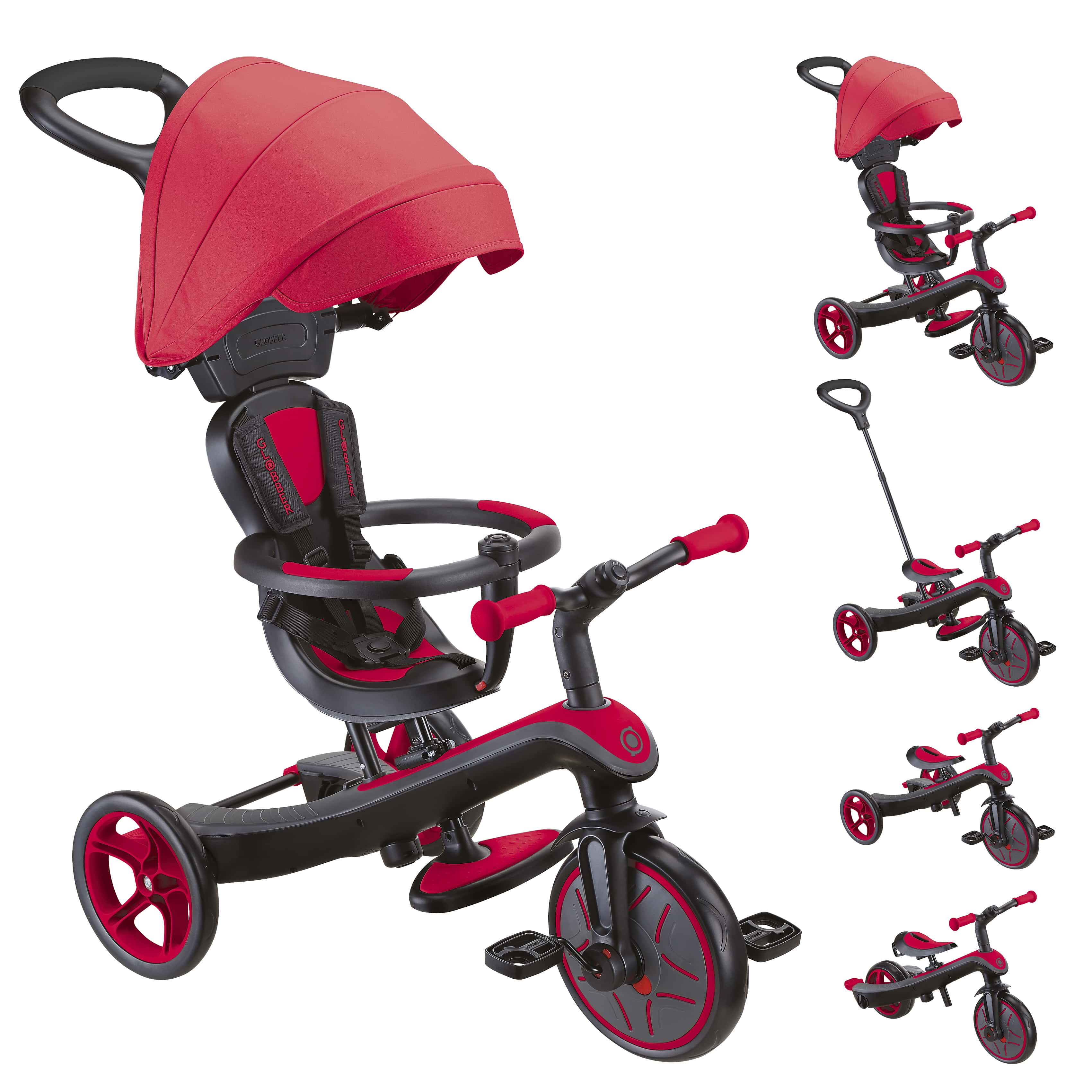 GLOBBER EXPLORER TRIKE 4in1 rot