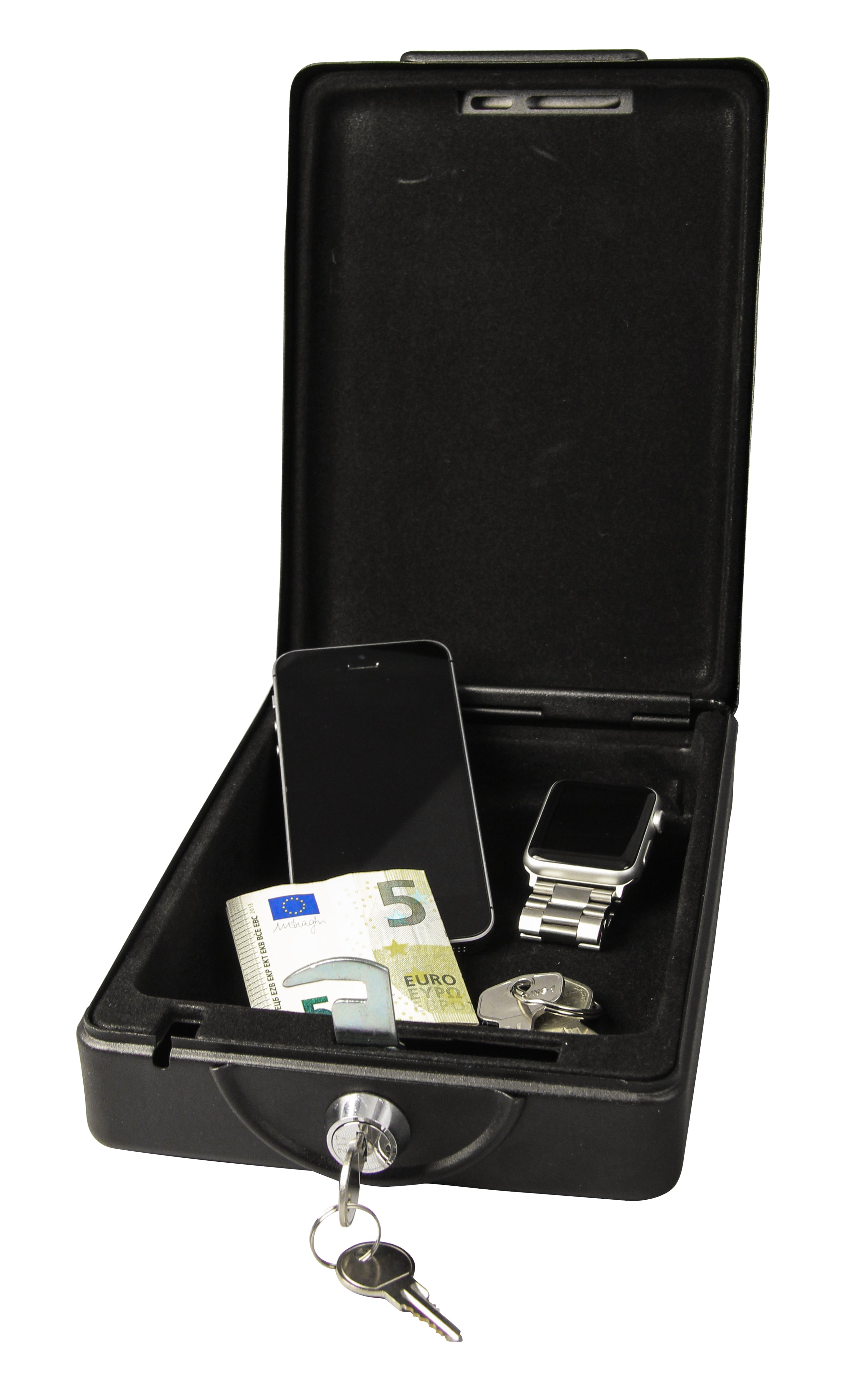 Tragbarer Tresor mit Sicherungskabel