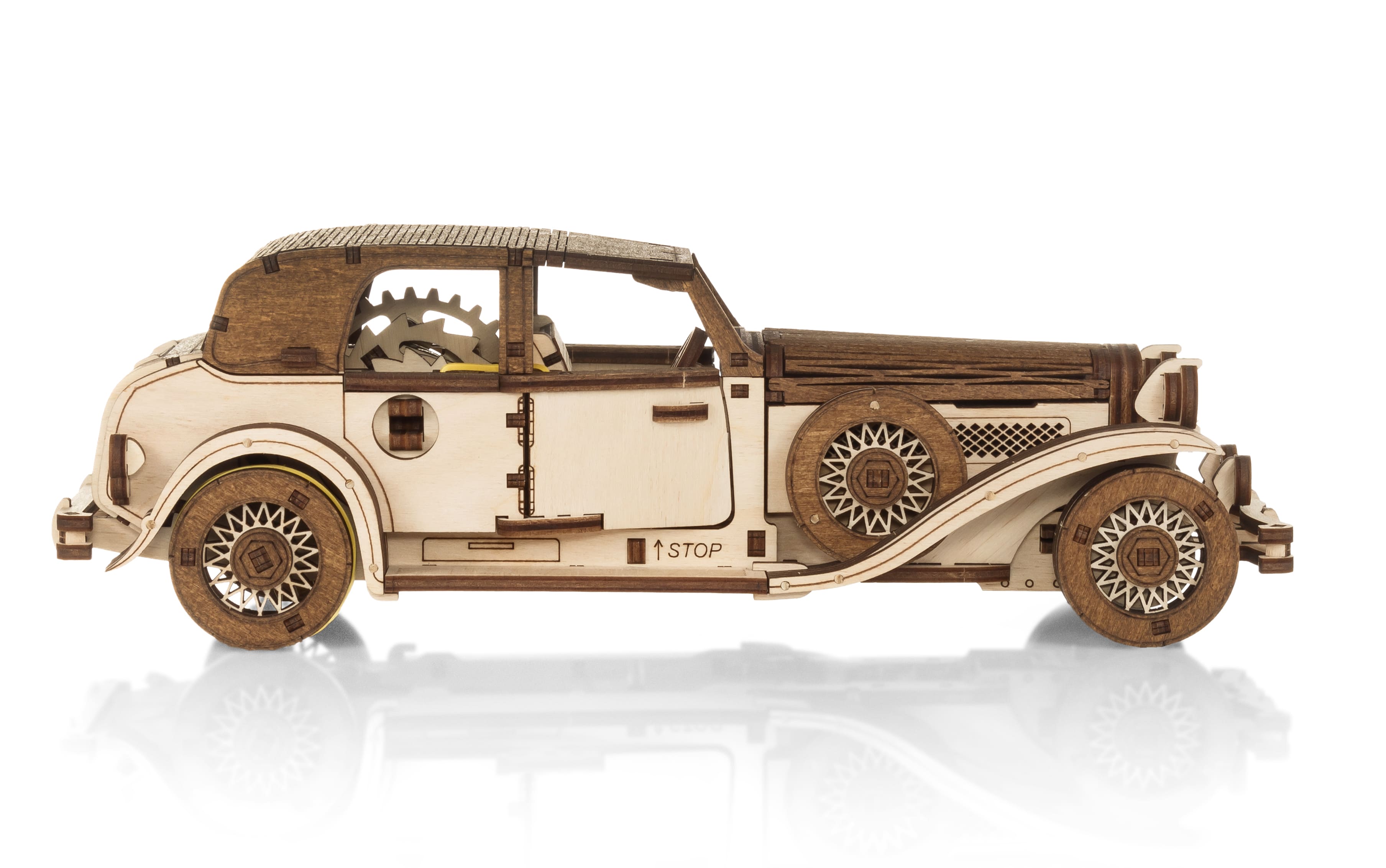 3D-Holzpuzzle Wind Up Car Ferdinand