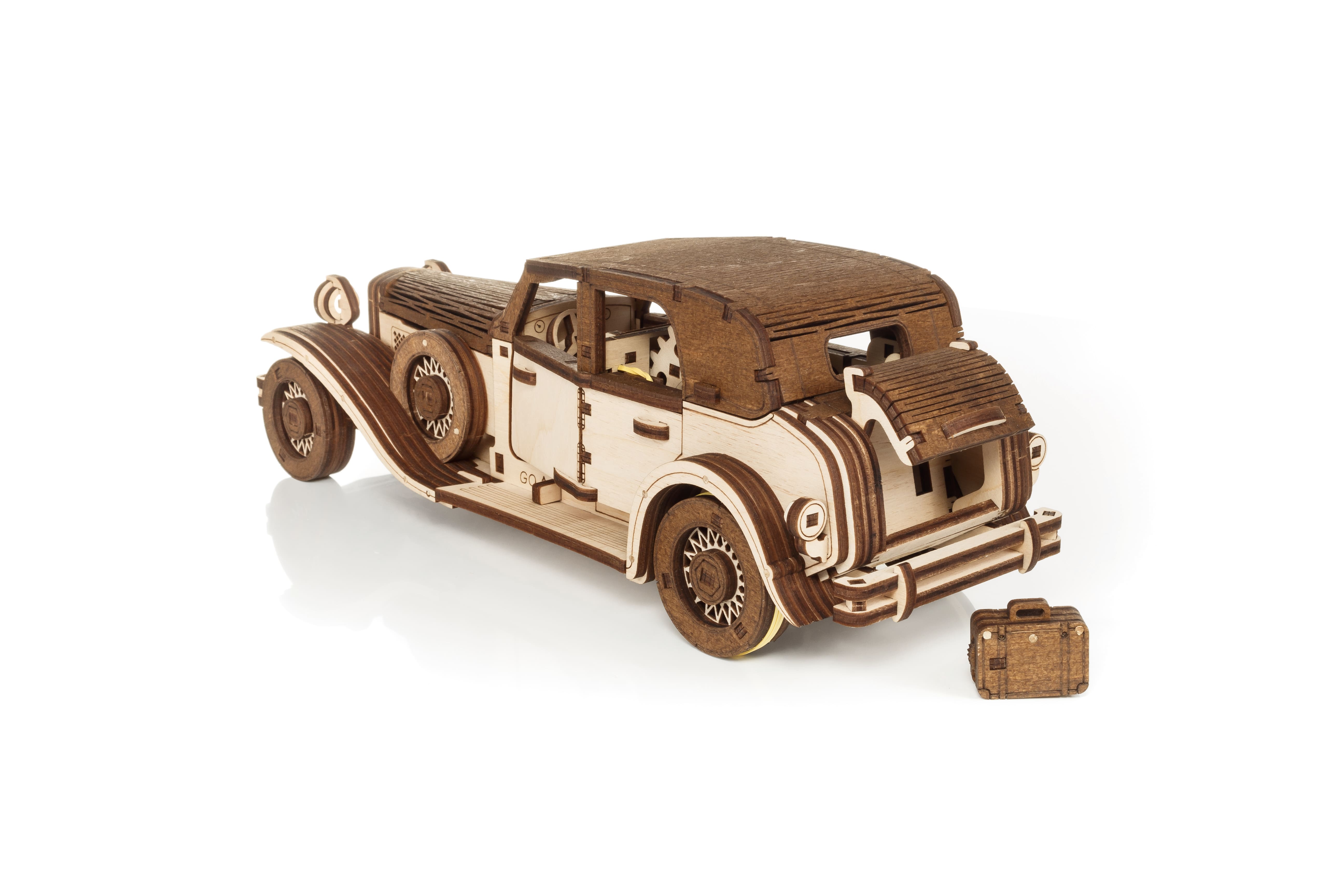 3D-Holzpuzzle Wind Up Car Ferdinand