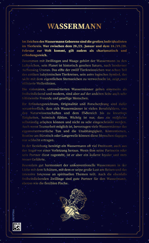 Goldbarren Sternzeichen Wassermann (mit Zertifikat)