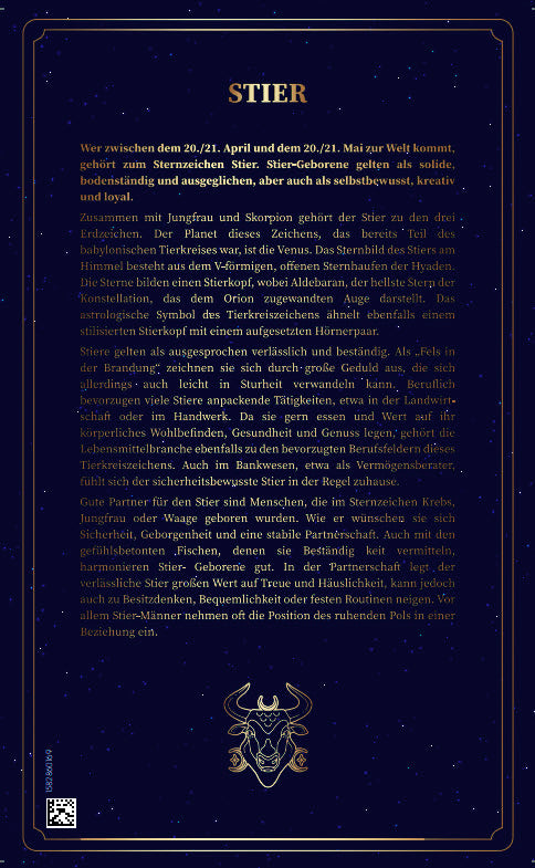 Goldbarren Sternzeichen Stier (mit Zertifikat)