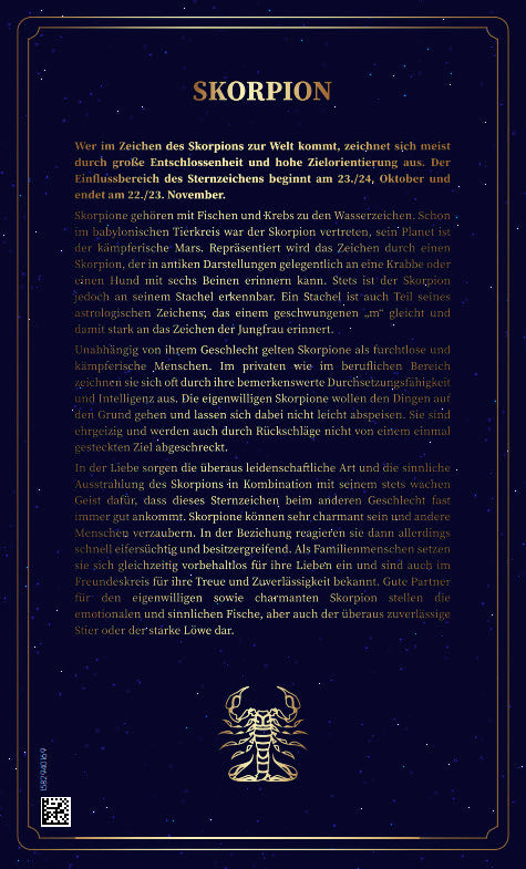 Goldbarren Sternzeichen Skorpion (mit Zertifikat)