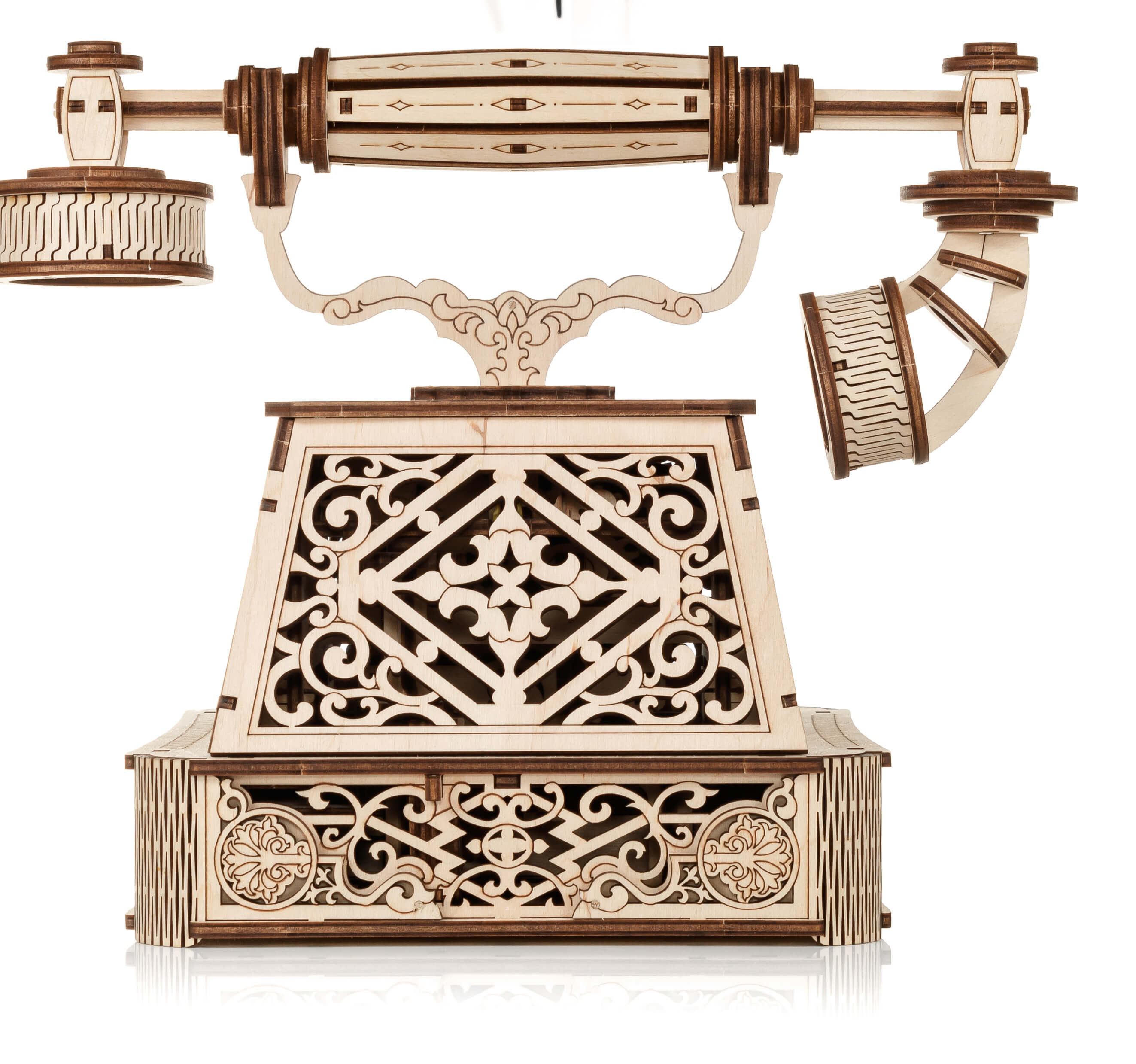 3D-Holzpuzzle Retro Telefon