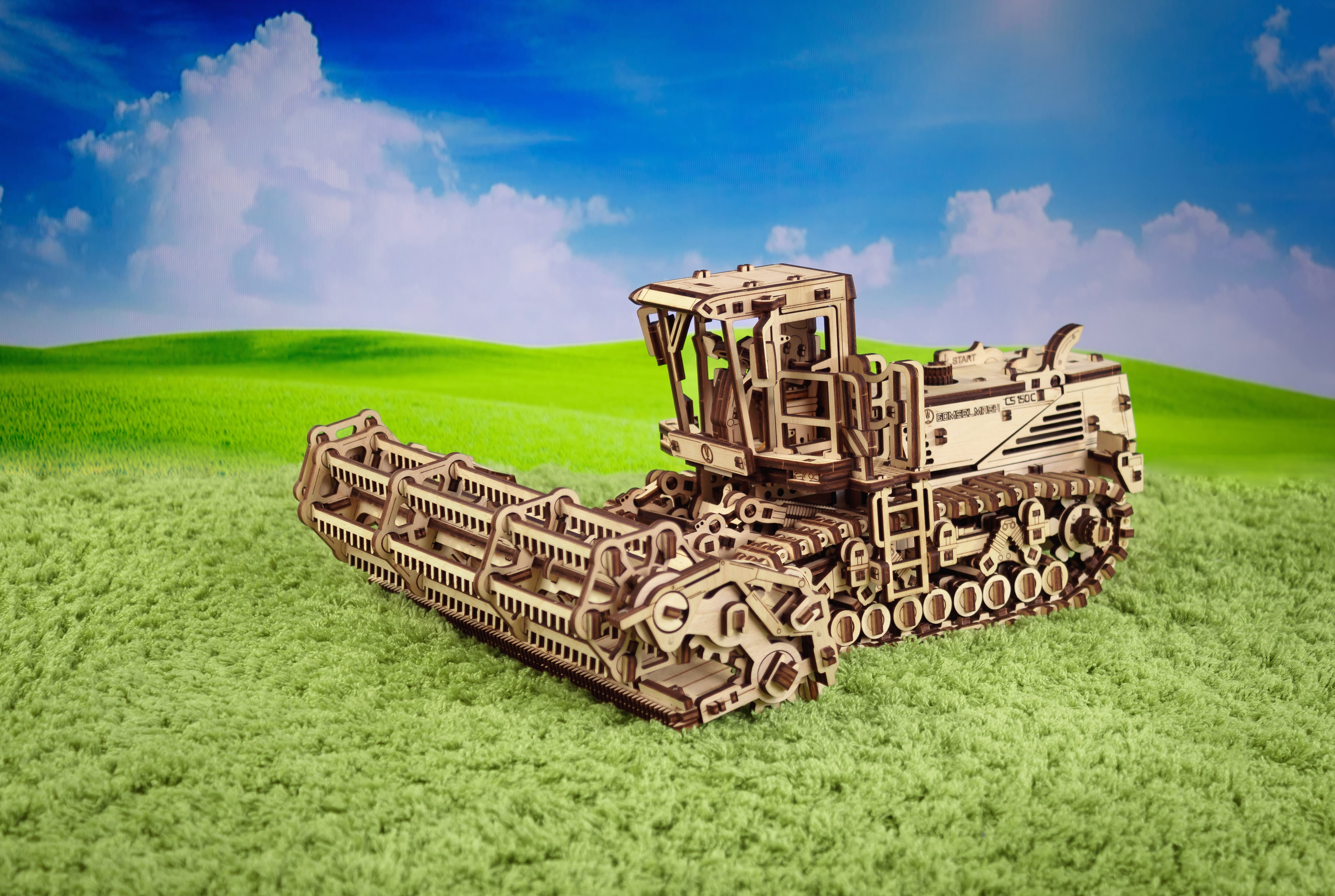 3D-Holzpuzzle Mähdrescher