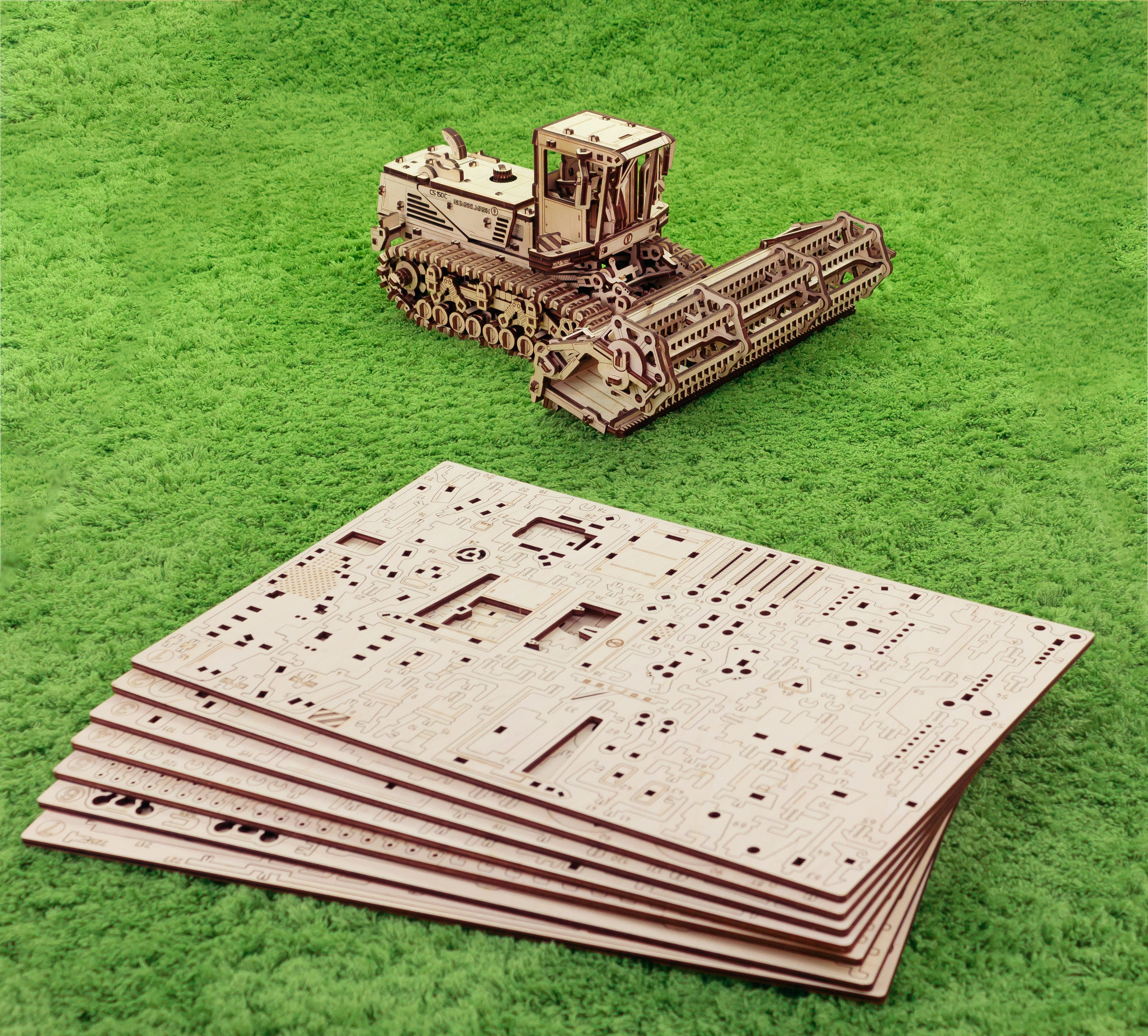 3D-Holzpuzzle Mähdrescher