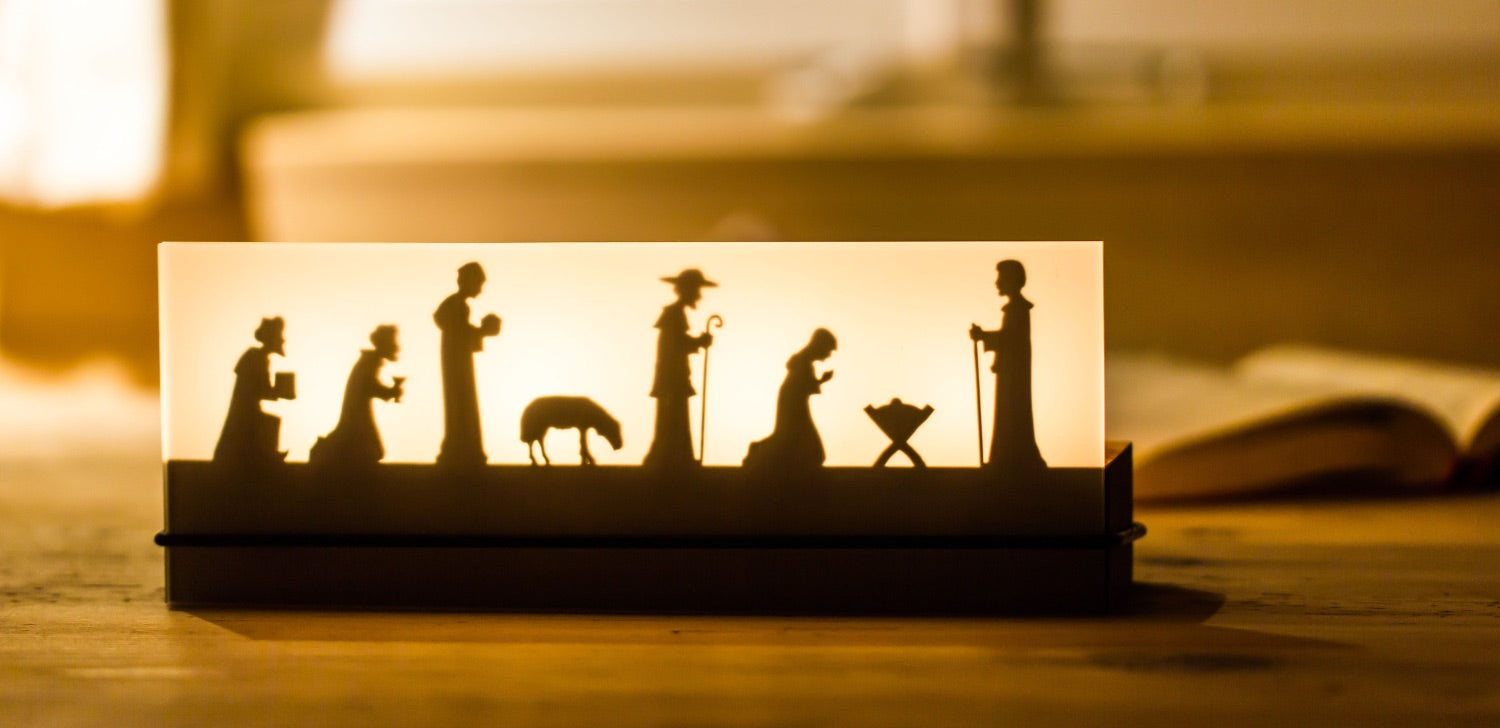 Teelichtleuchter Schattenspiel