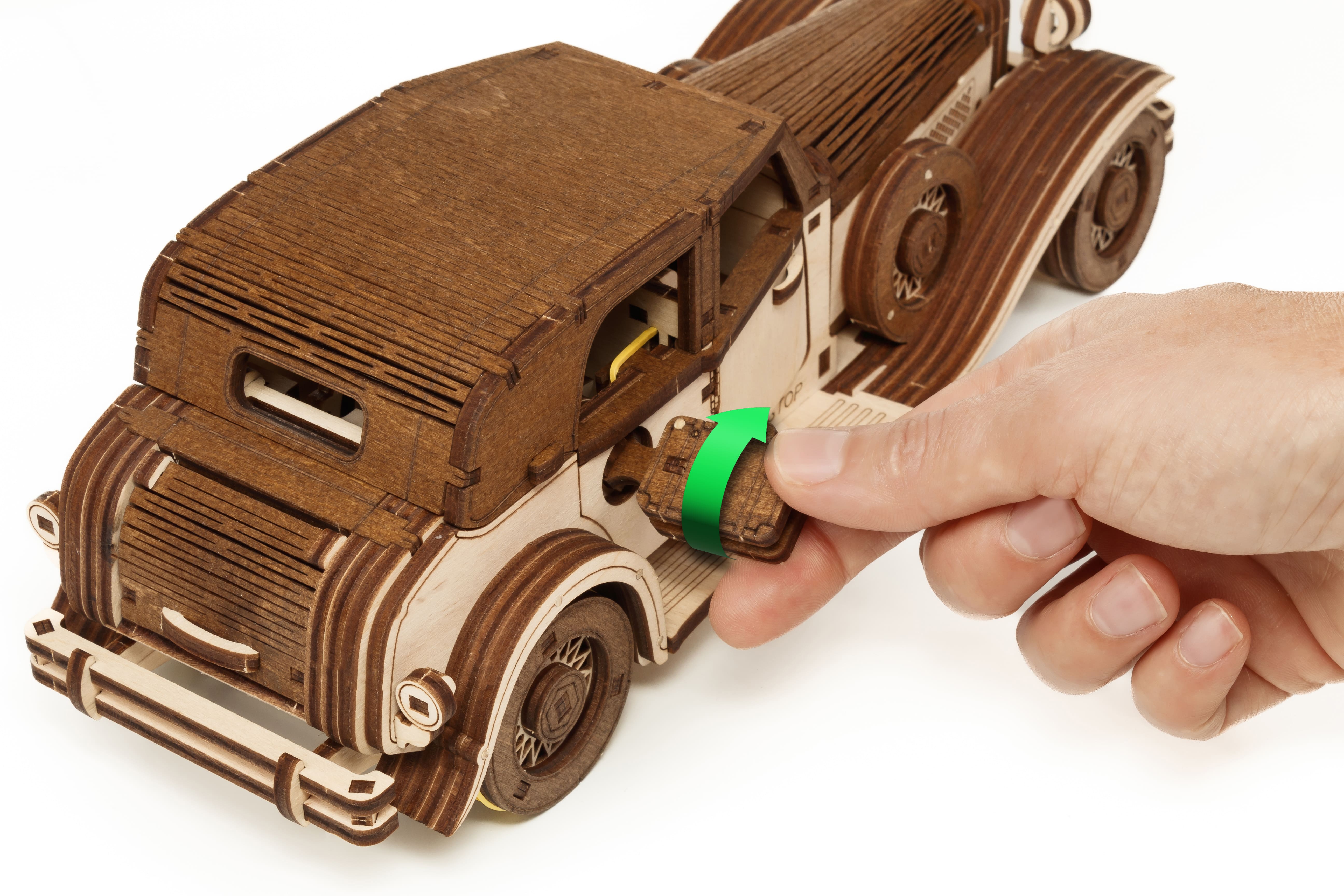 3D-Holzpuzzle Wind Up Car Ferdinand