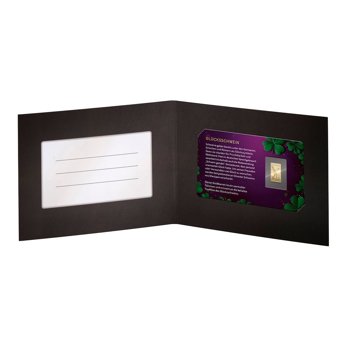 Goldplättchen Glücksschwein